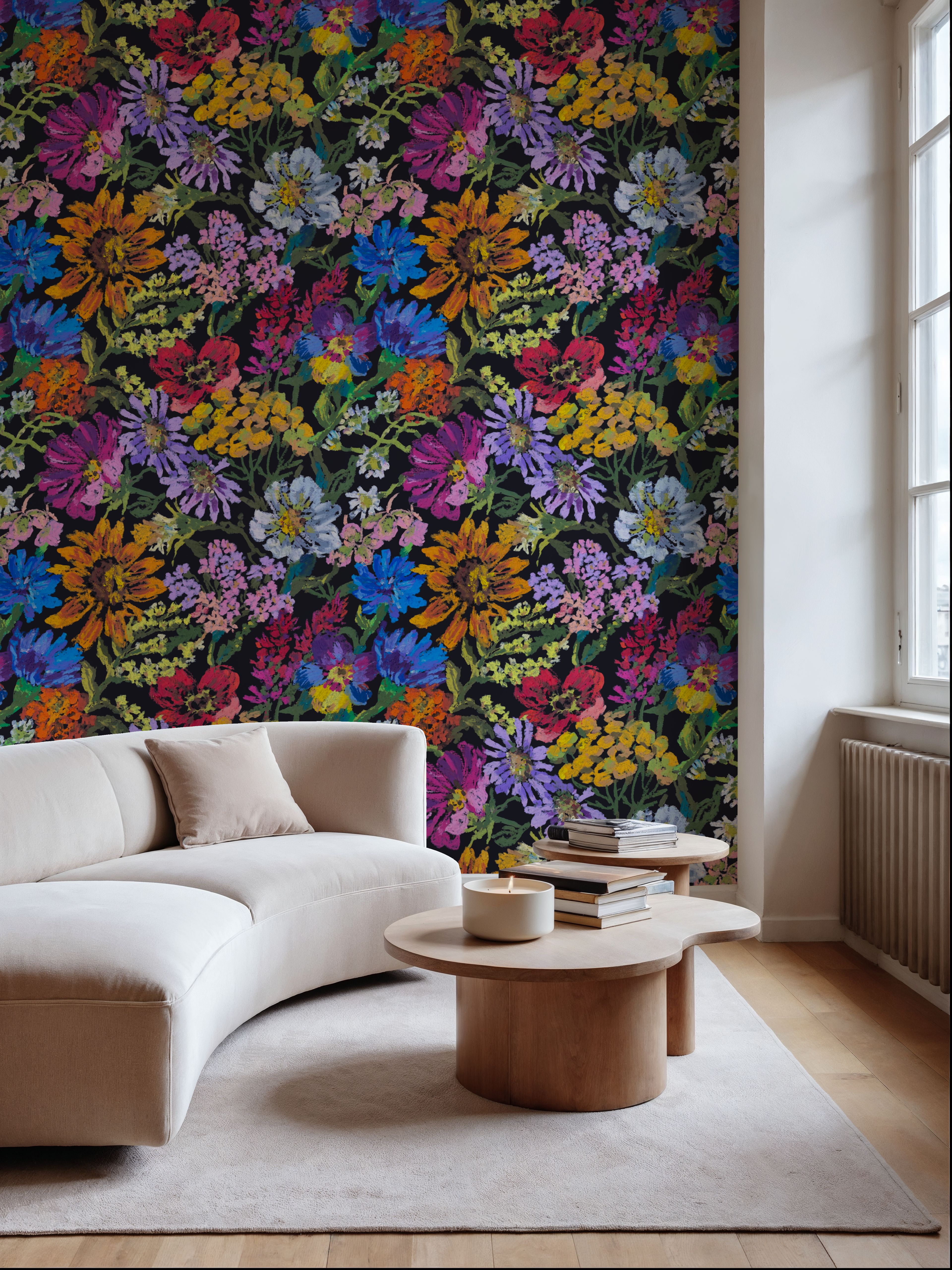 Meadow in Oil Pastel, Yellow