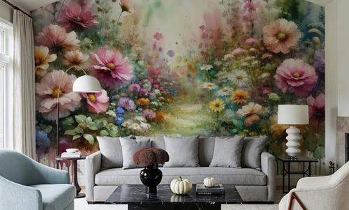 Flower Garden Watercolor