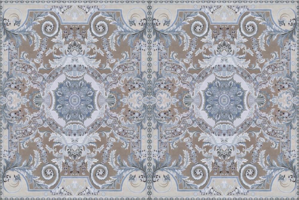 Gentle Branches, Beige & Lavender