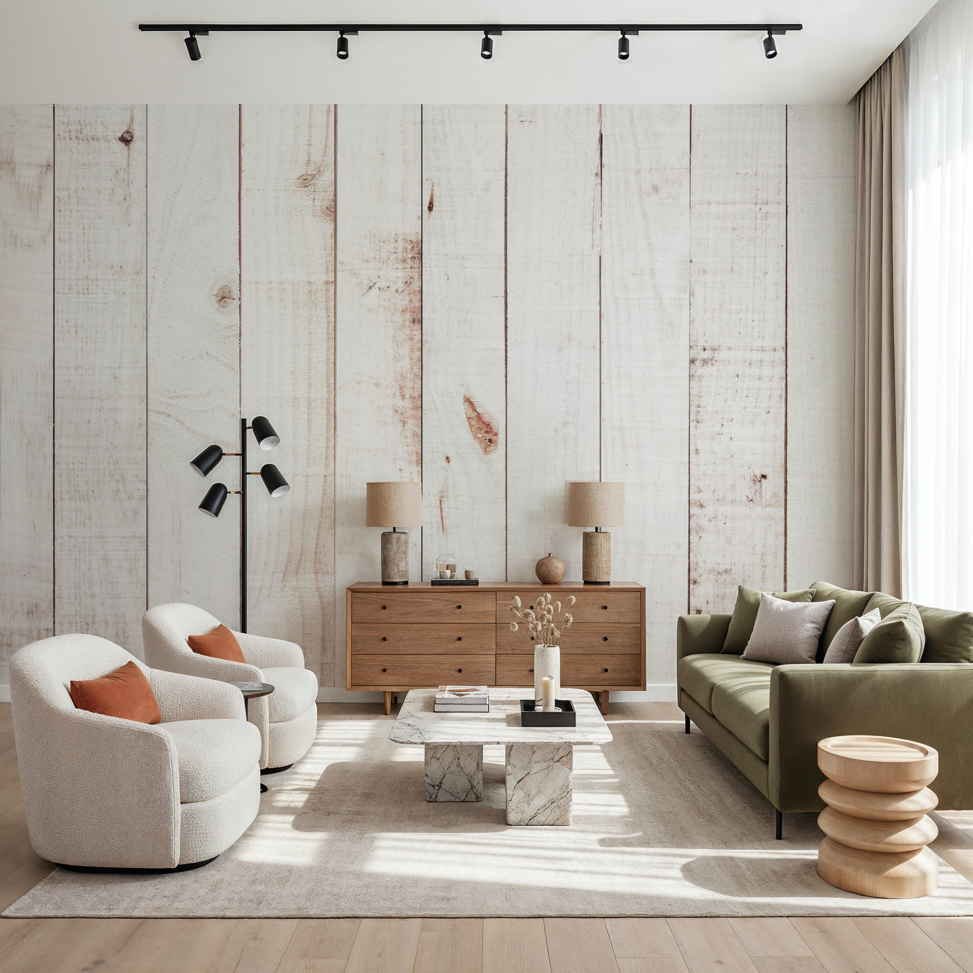 White Wooden Planks