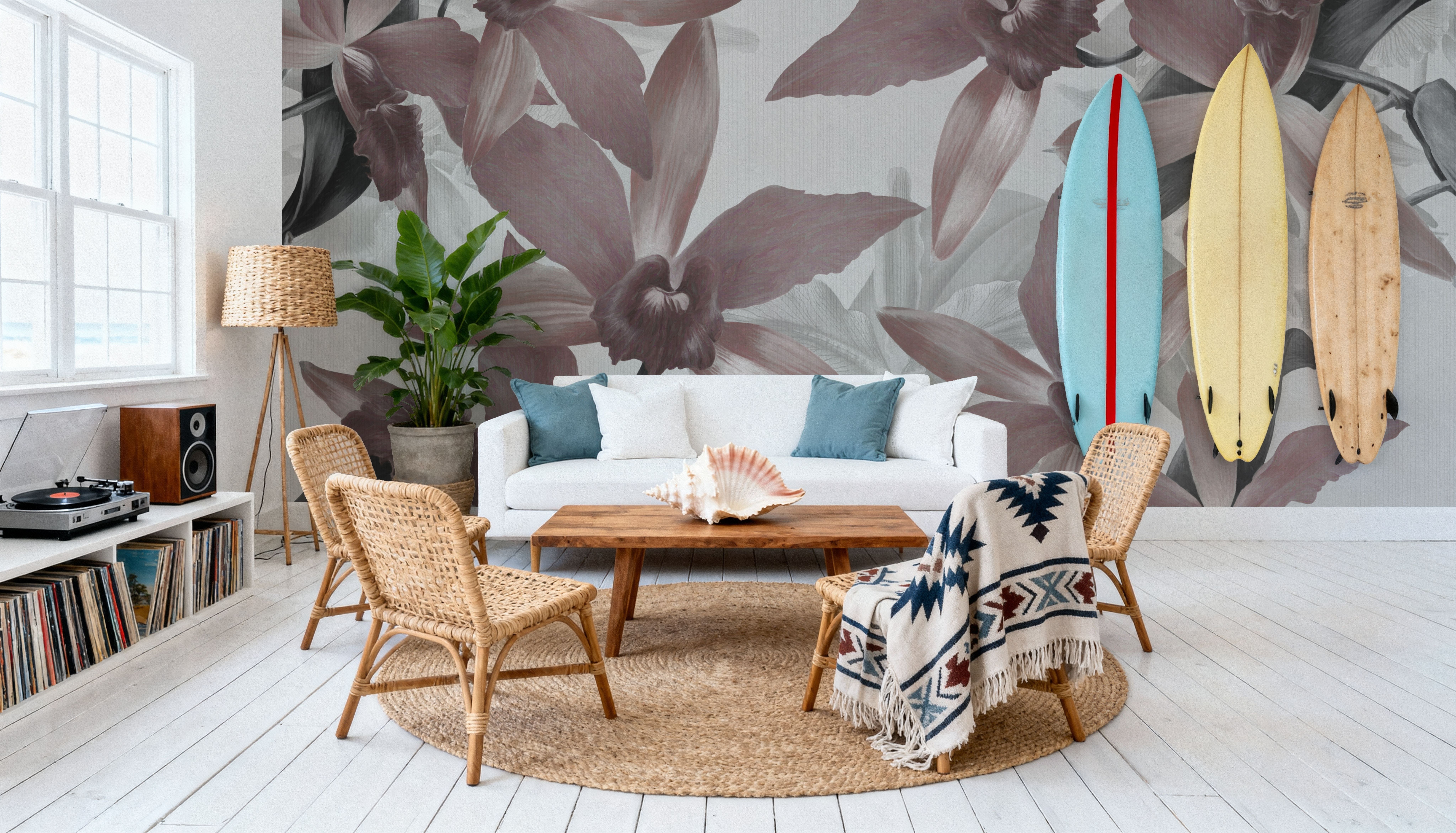 Big Orchids Sepia Light