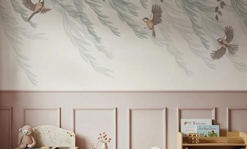 Willow & Birds, White