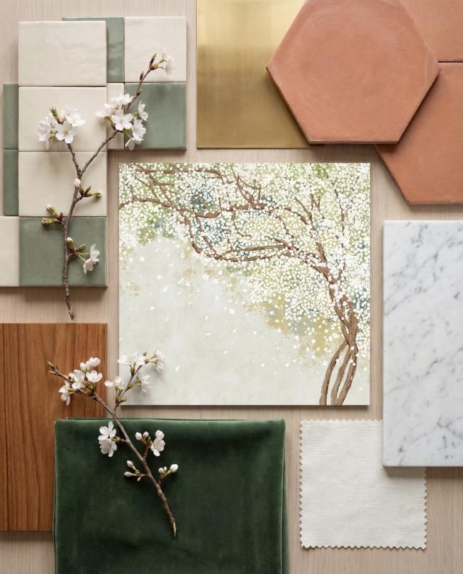 still life of wallpaper and decore