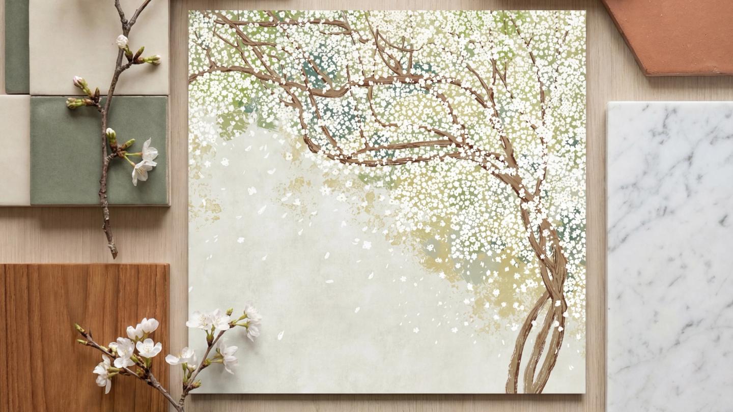 still life of wallpaper and decore