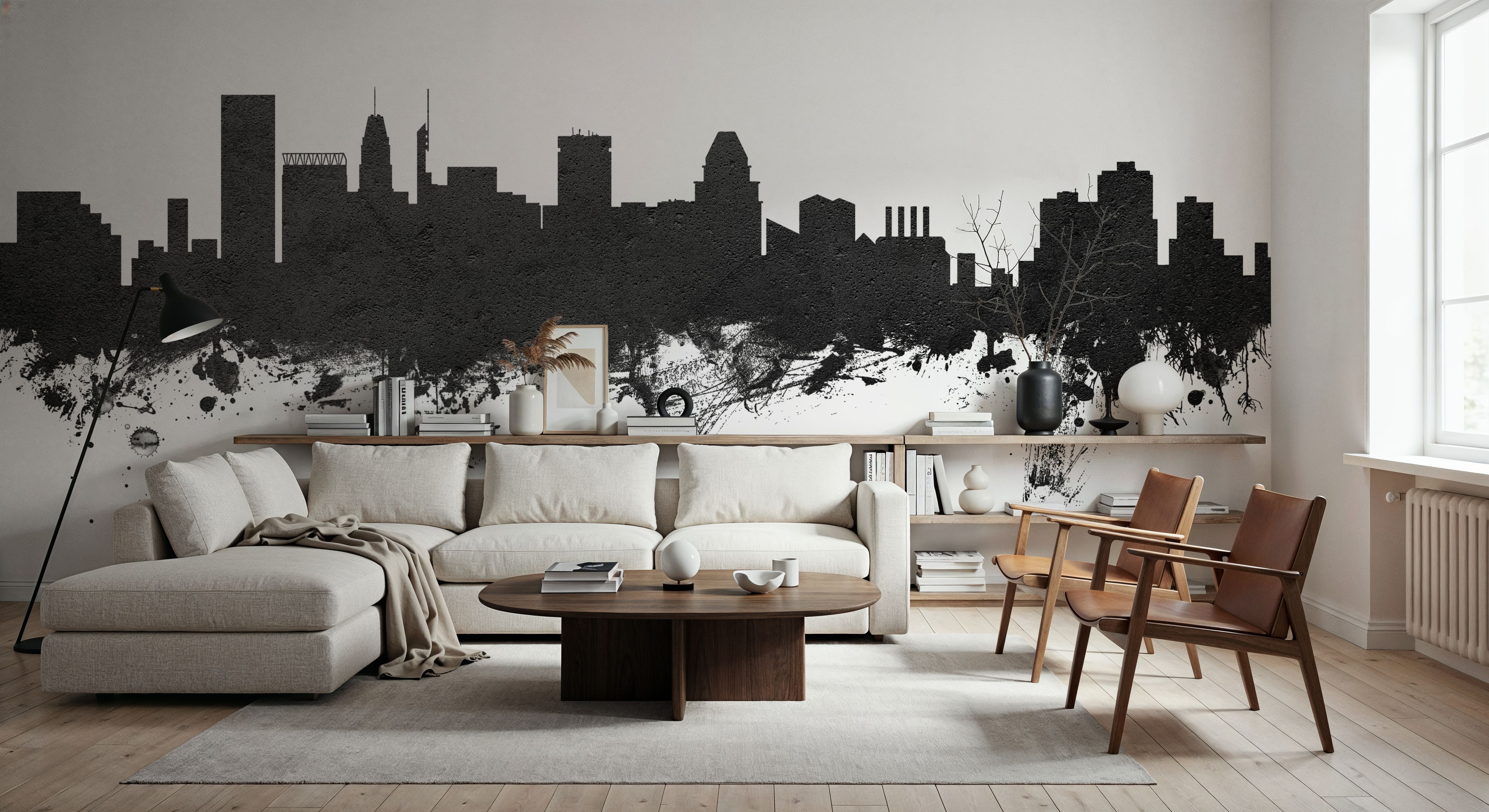 Baltimore Skyline Black & White