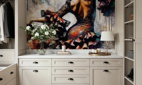 Watercolor Flamenco
