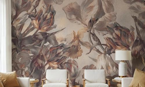Tulips Feast, Beige