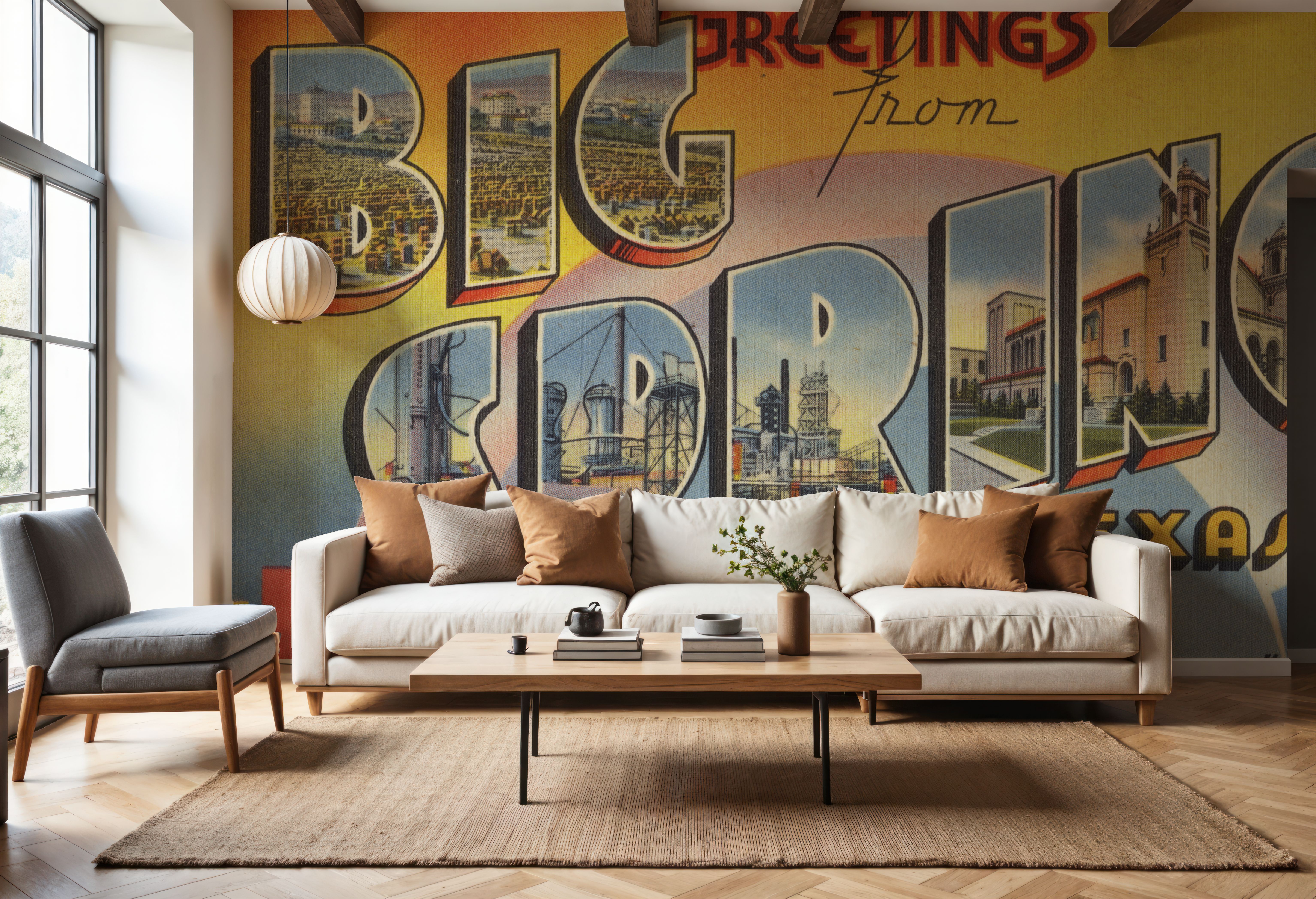 Greetings from Big Spring - Screenprint Postcard