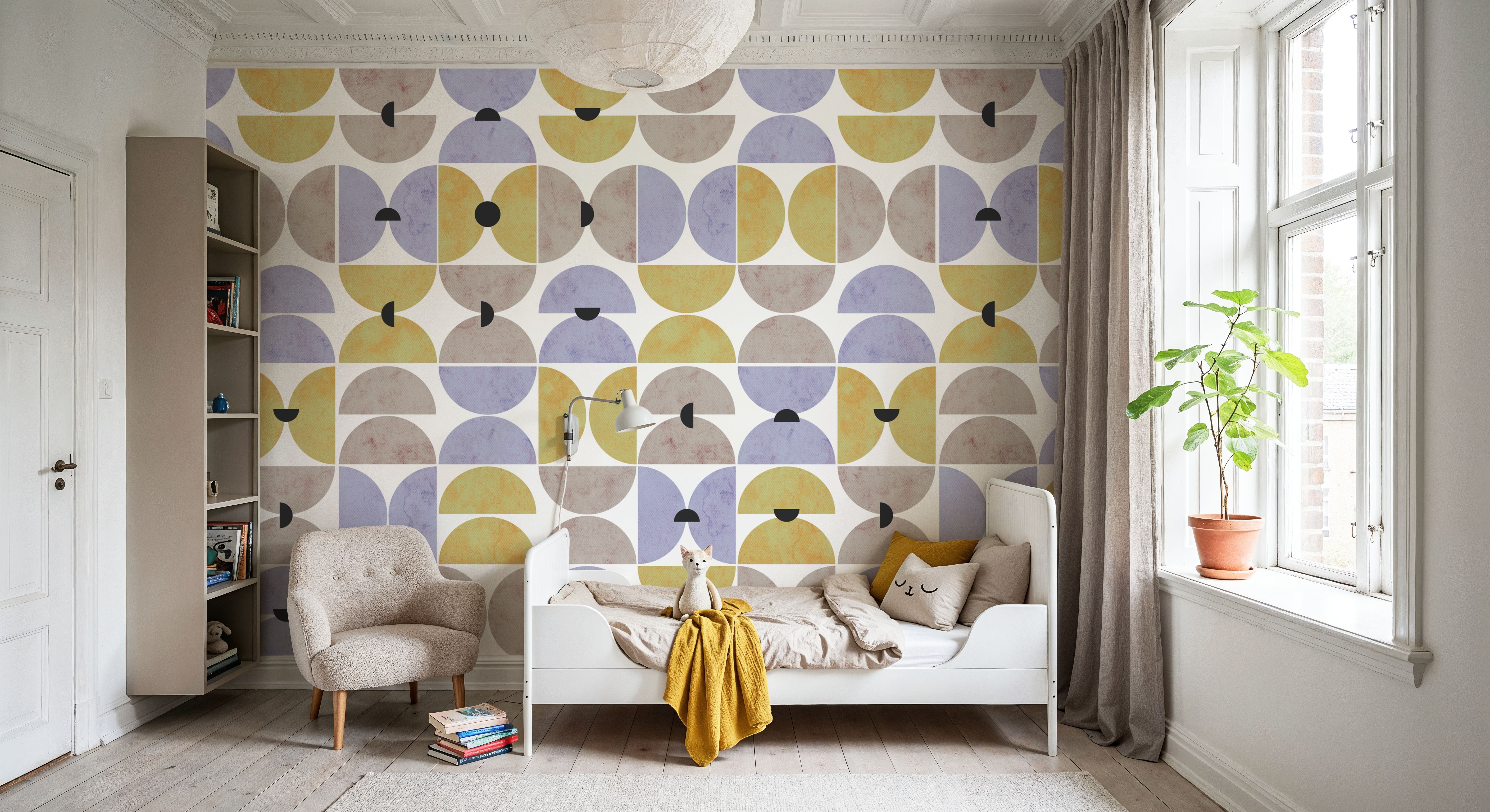 Homley Retro Shapes, Purple