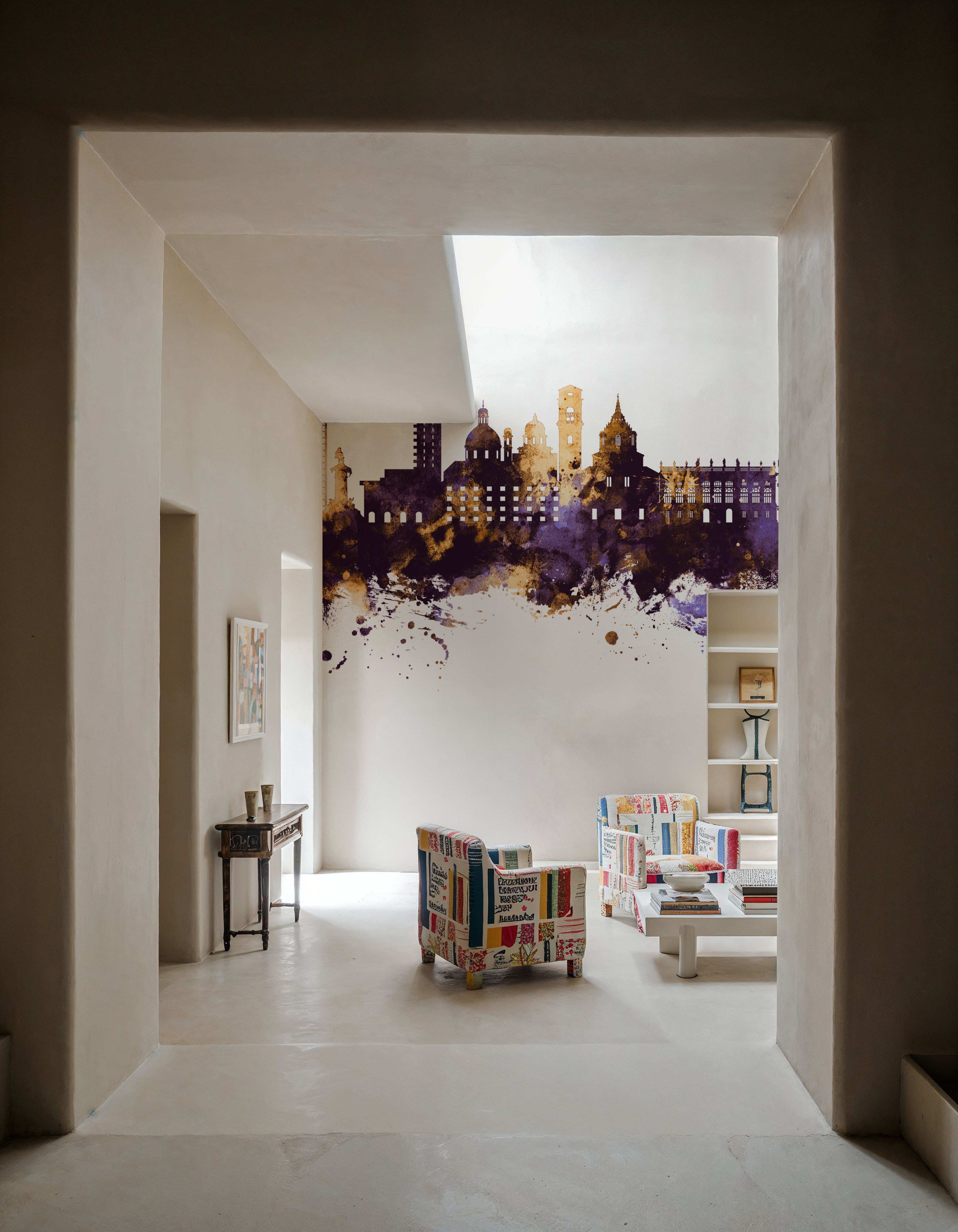 Turin Italy Purple & Gold