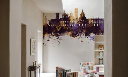 Turin Italy Purple & Gold