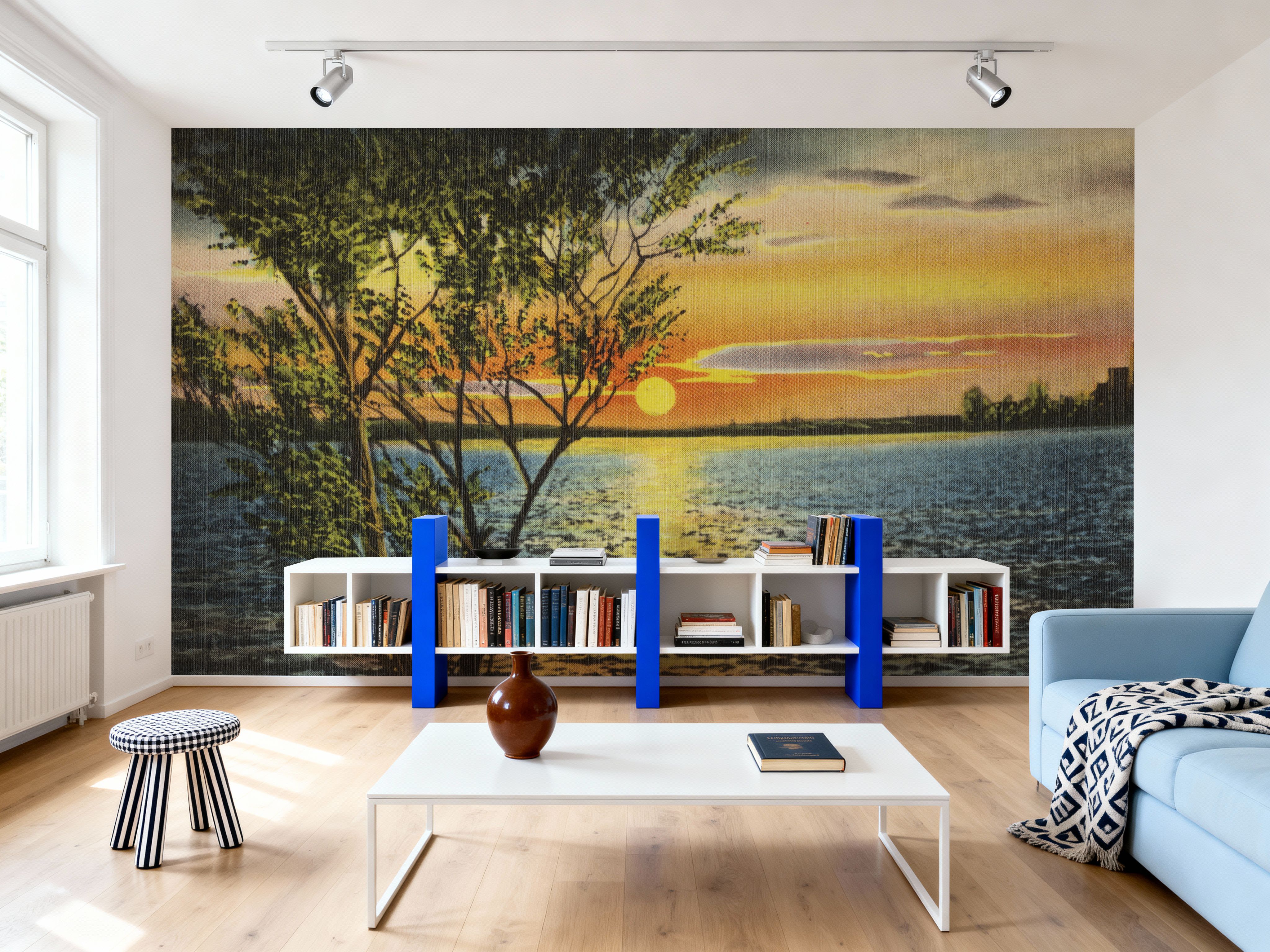 Greetings from Lake Sunset - Screenprint Postcard