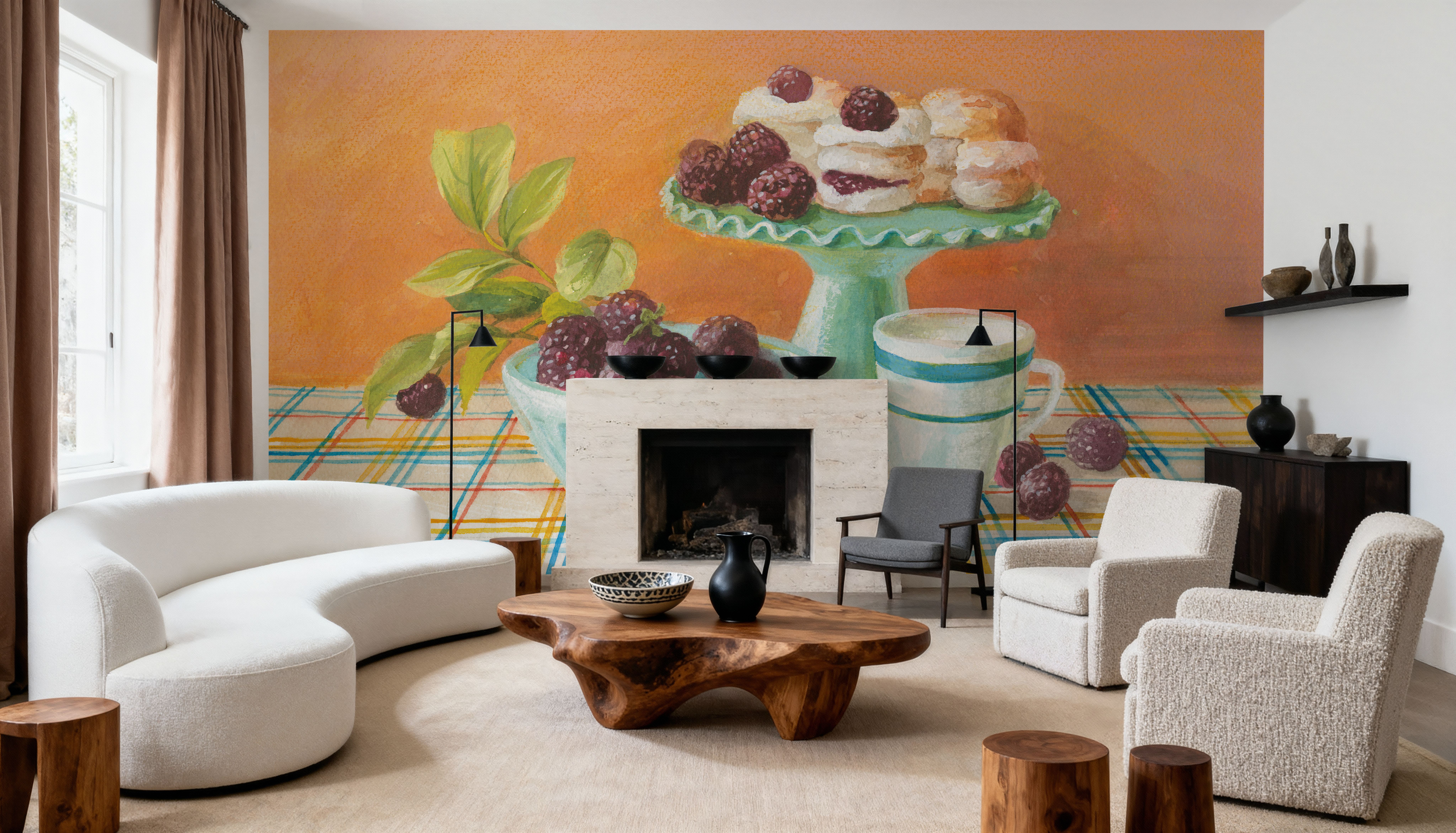 Retro Kitchen II, Carte da parati