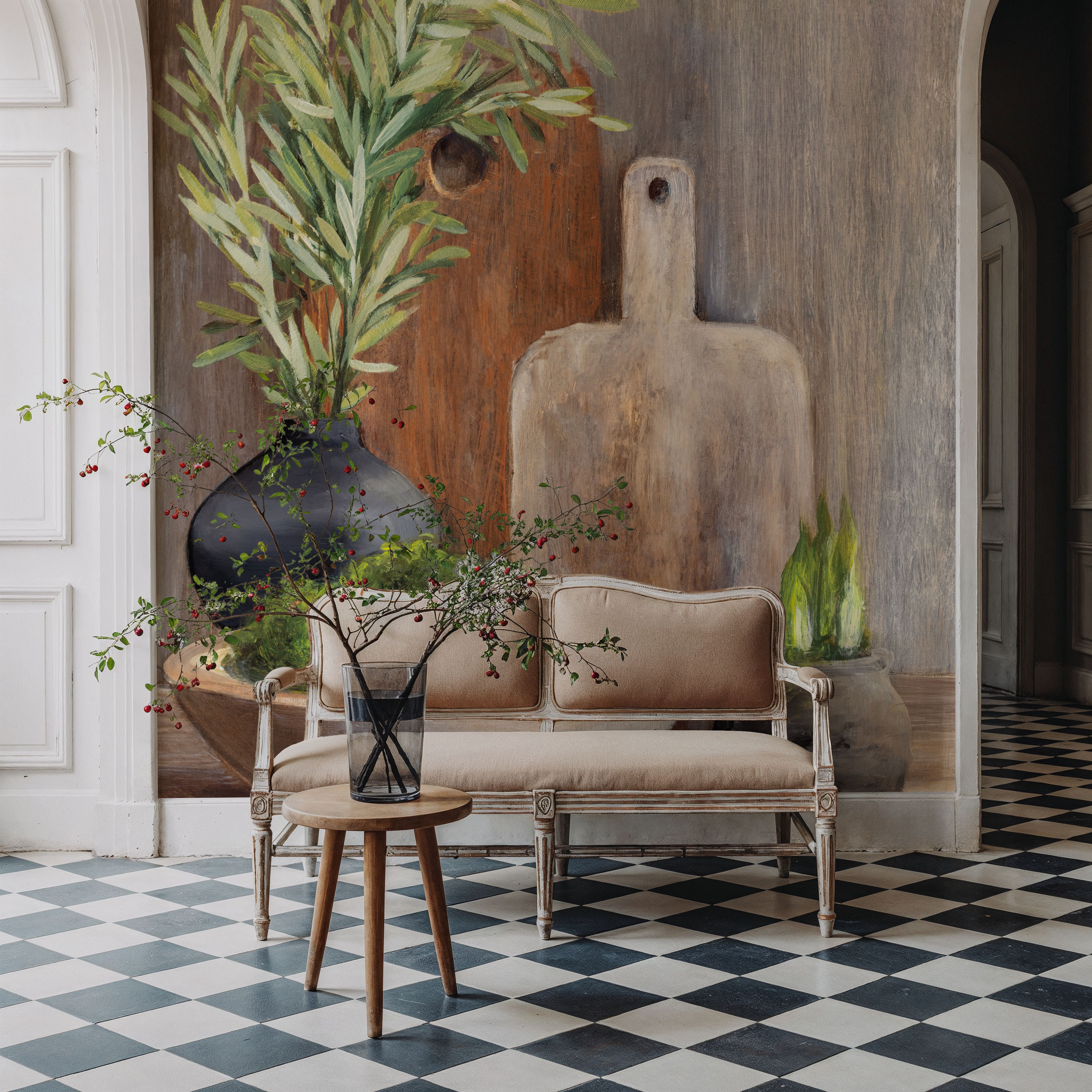 Spring Tableaux I Greenery