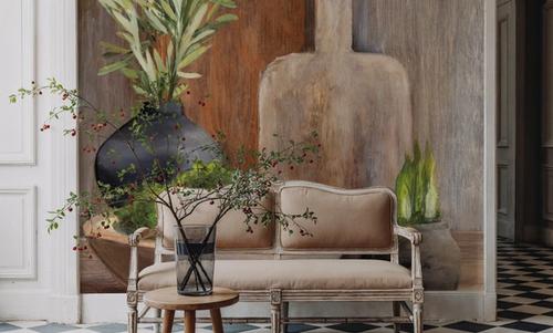 Spring Tableaux I Greenery