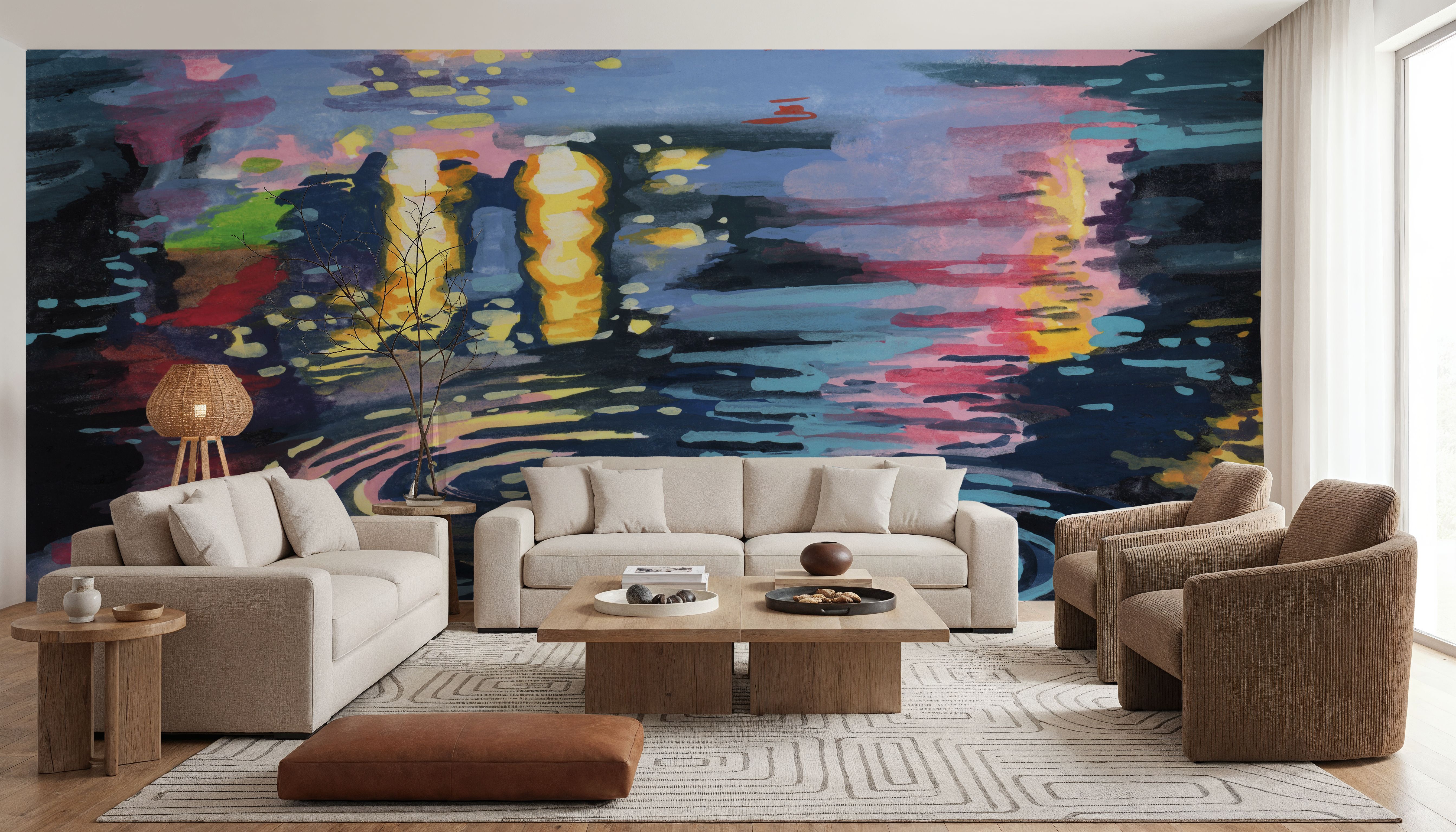 Rain Drops On City Road