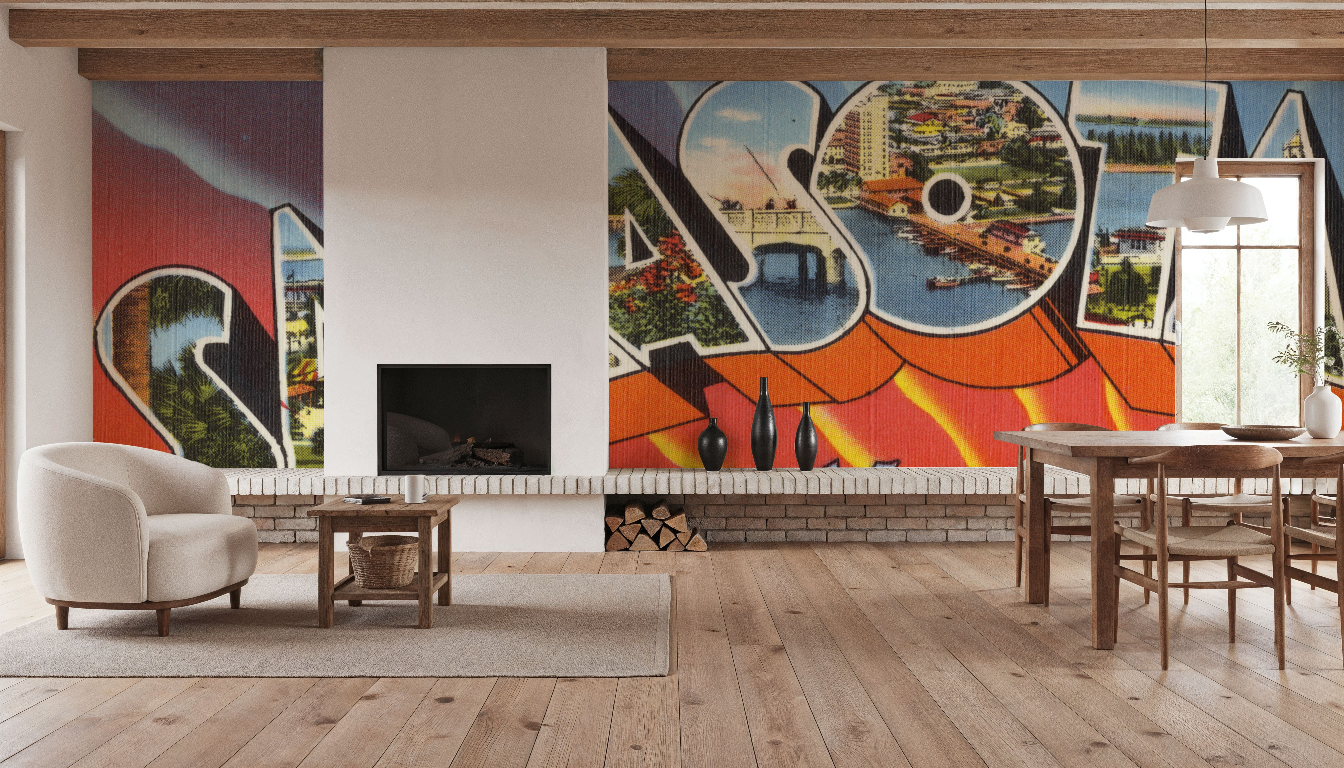 Greetings from Sarasota - Screenprint Postcard