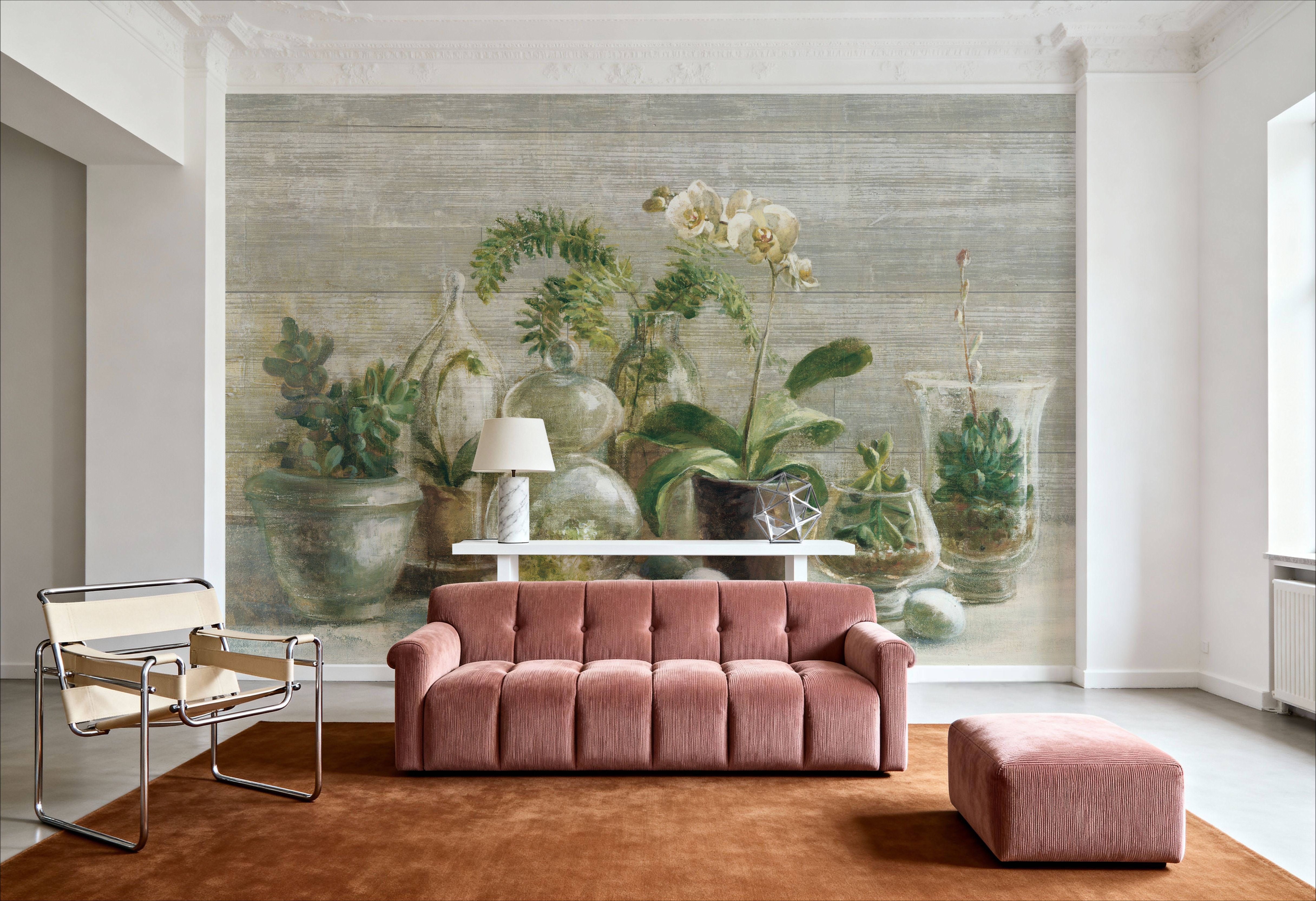 Greenhouse Orchids on Wood v2