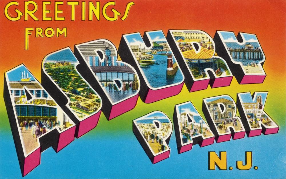 Greetings from Asbury Park - Screenprint Postcard