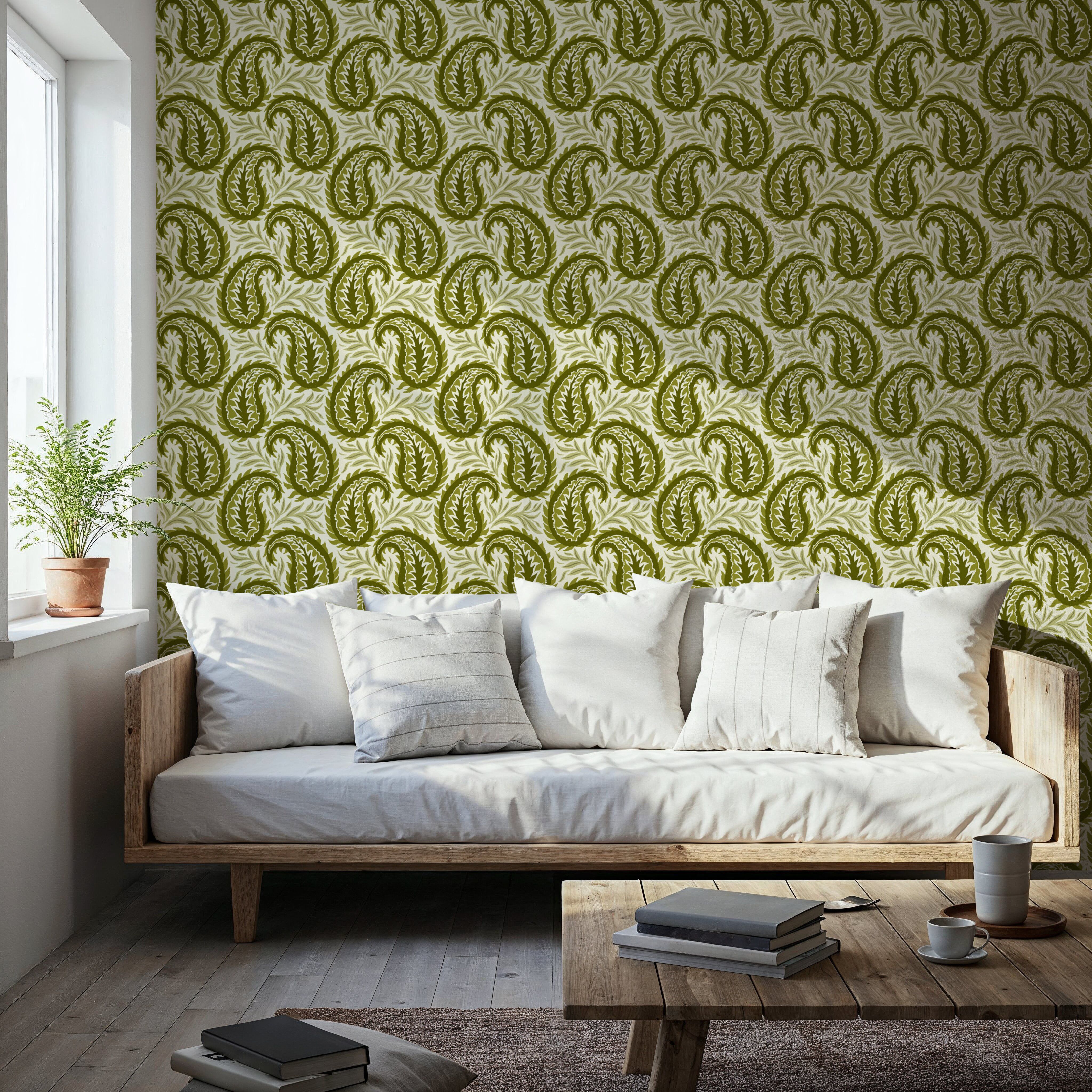 Botanical Paisley, Olive