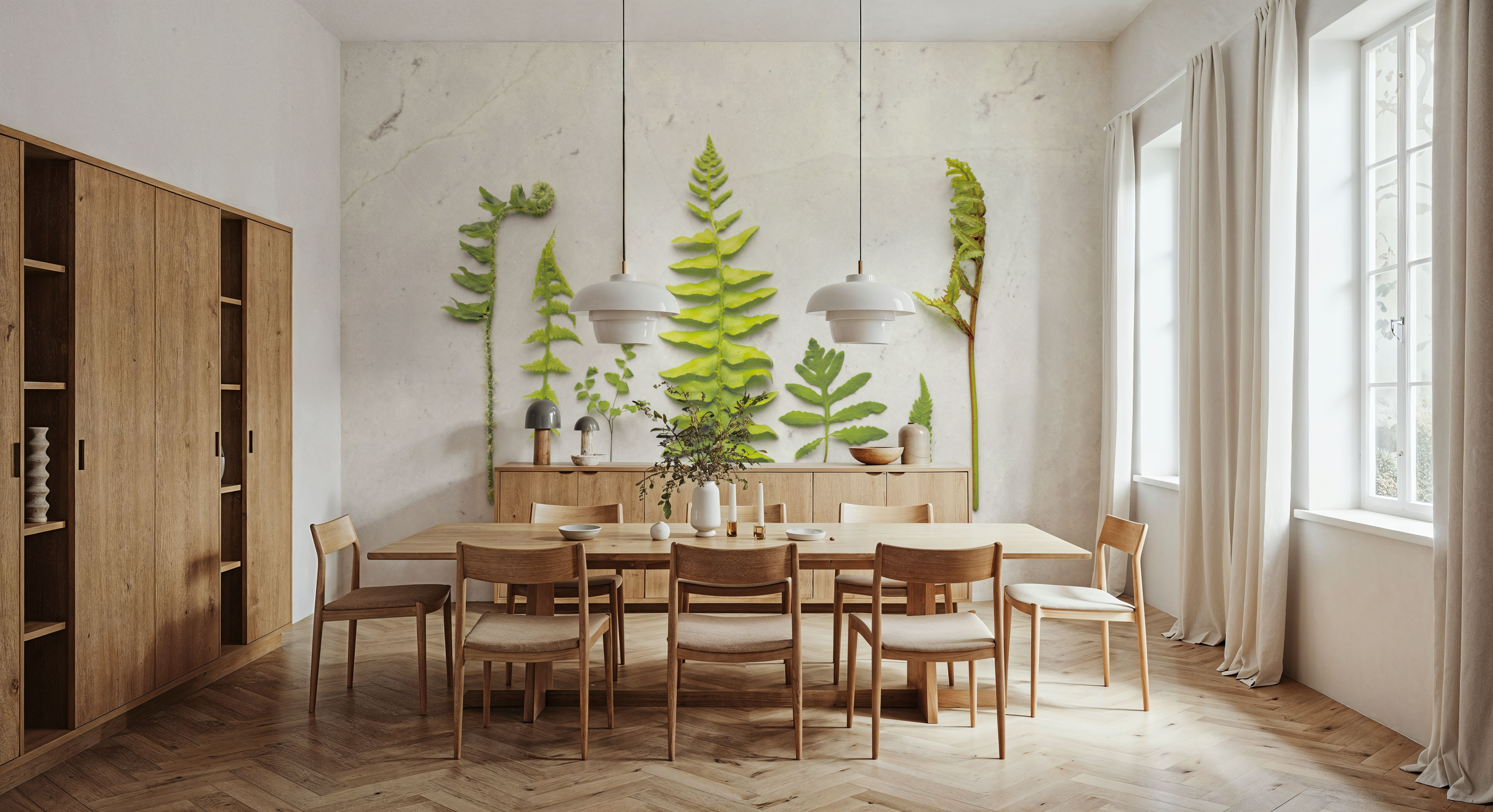 Flat Lay Ferns