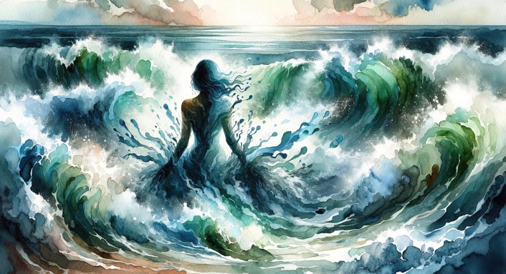 Ocean's Embrace Unfolding