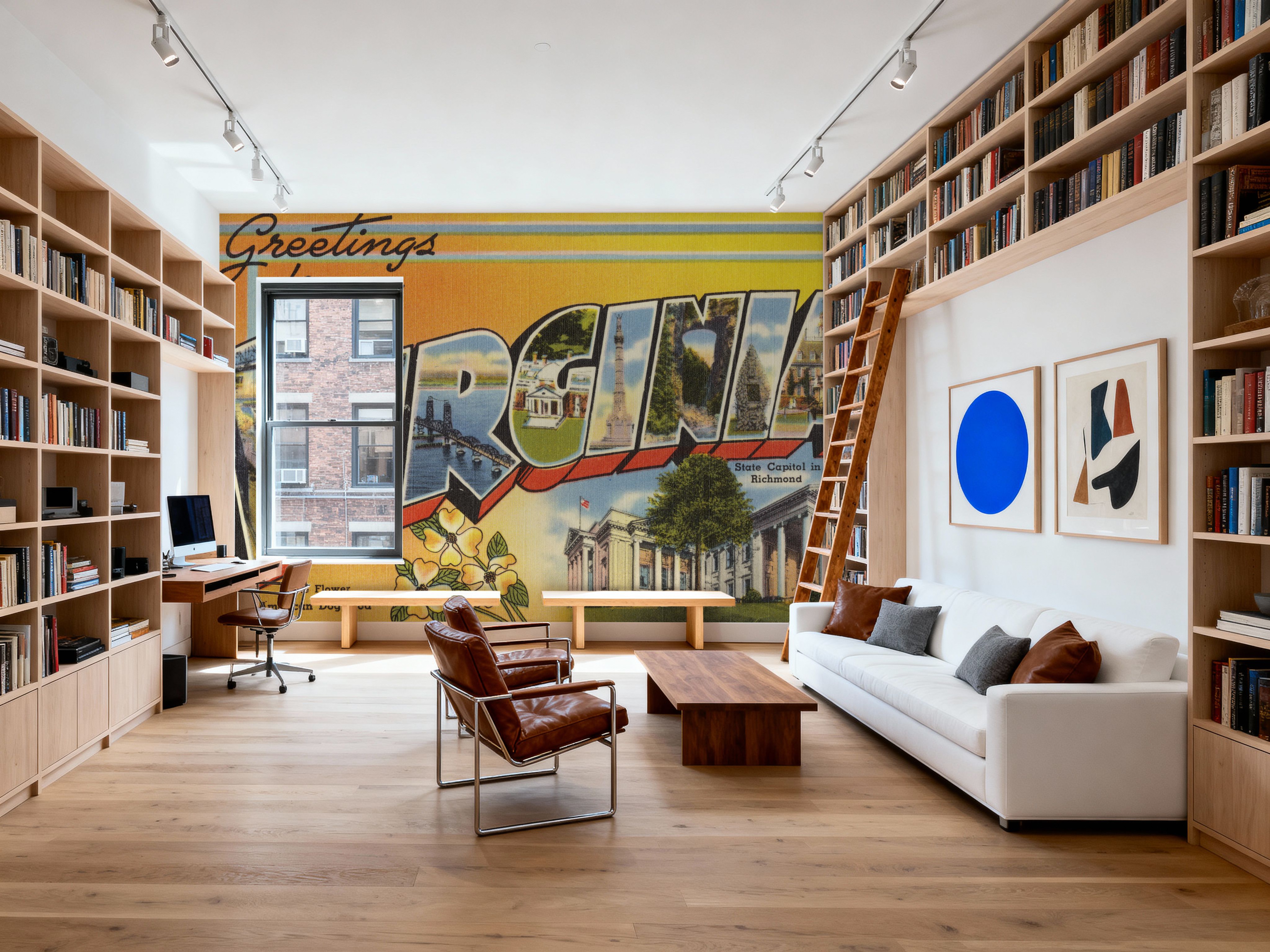 Greetings from Virginia - Screenprint Postcard