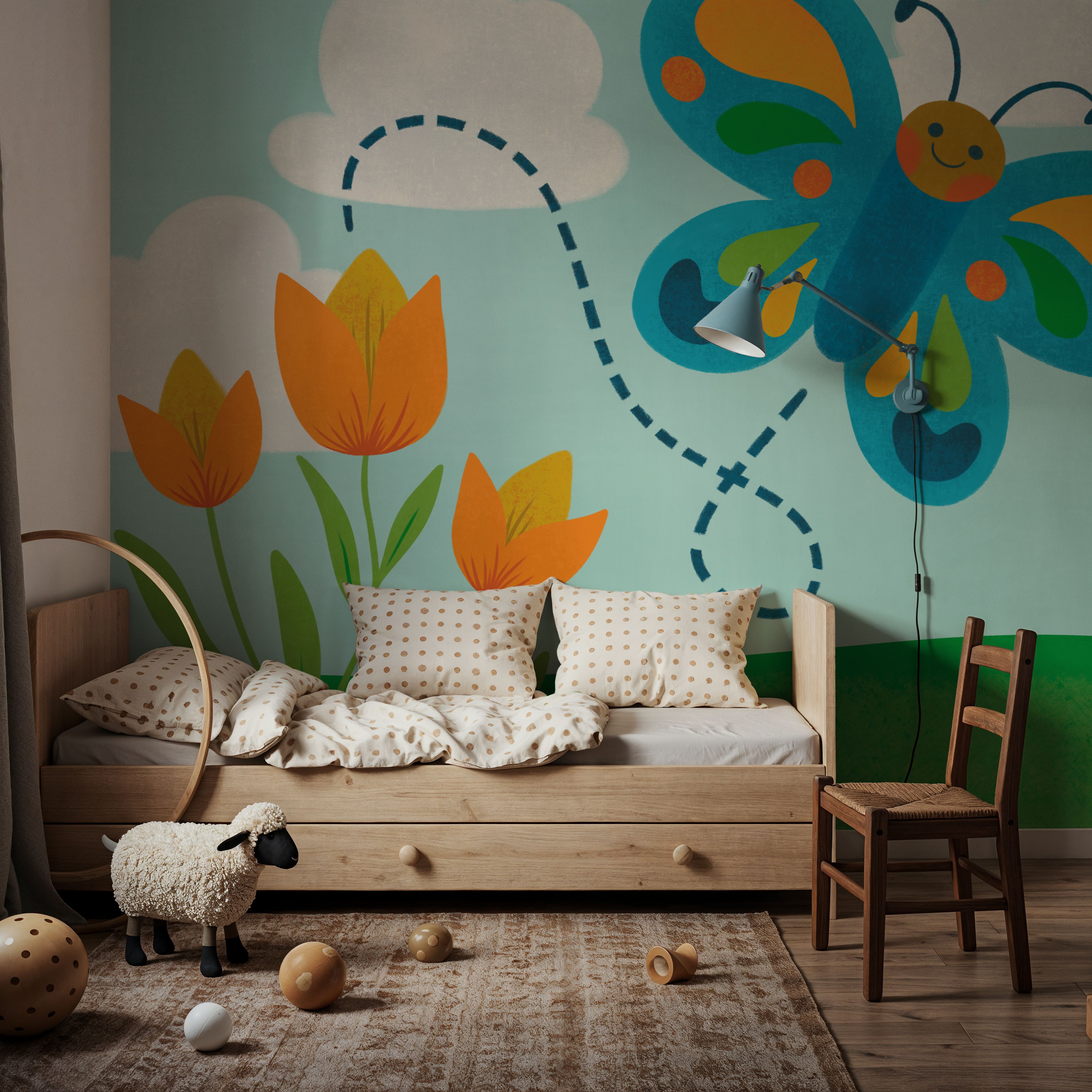 Retro Spring Butterfly