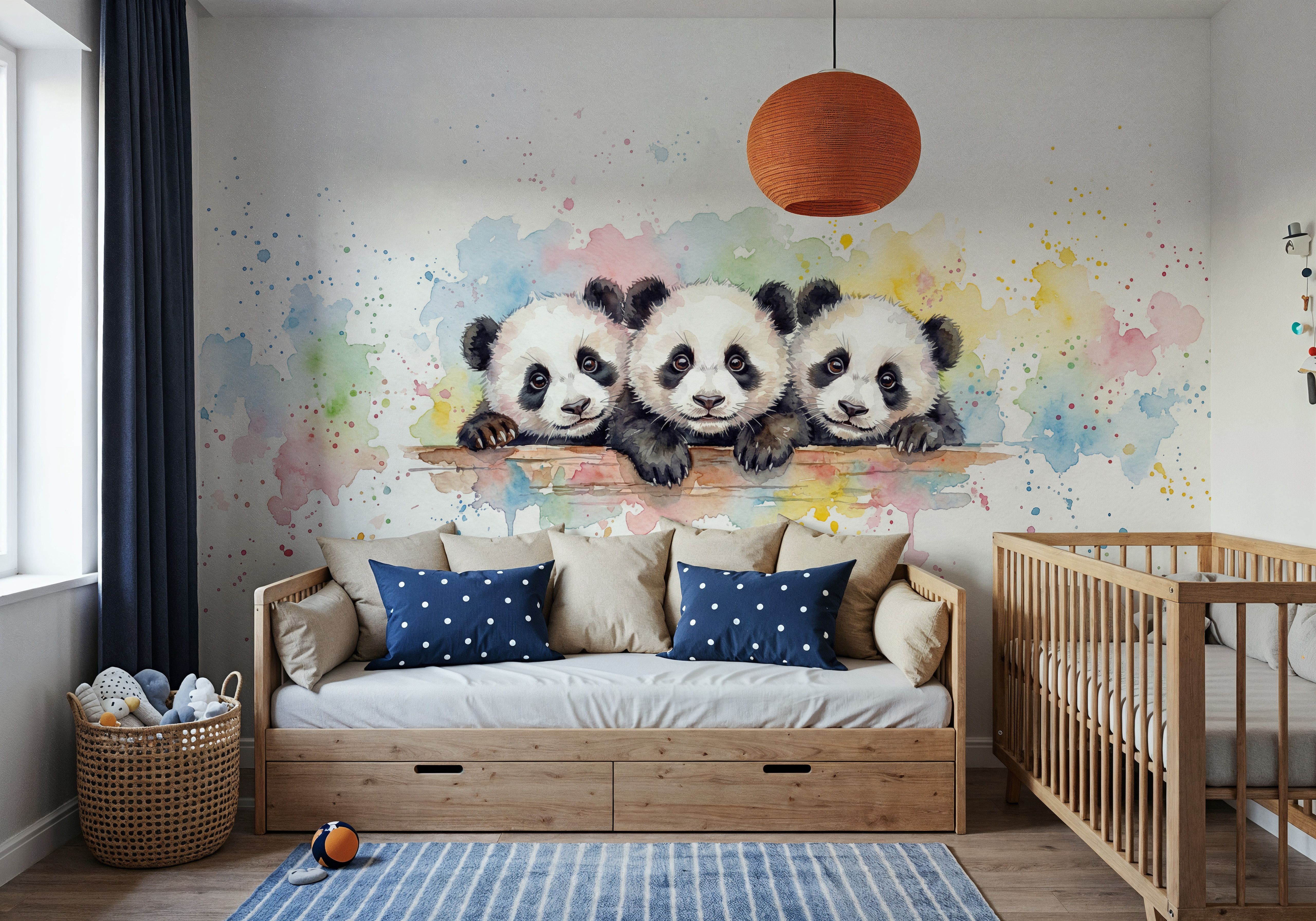 Panda - Cute Baby Animals Series, Tapete