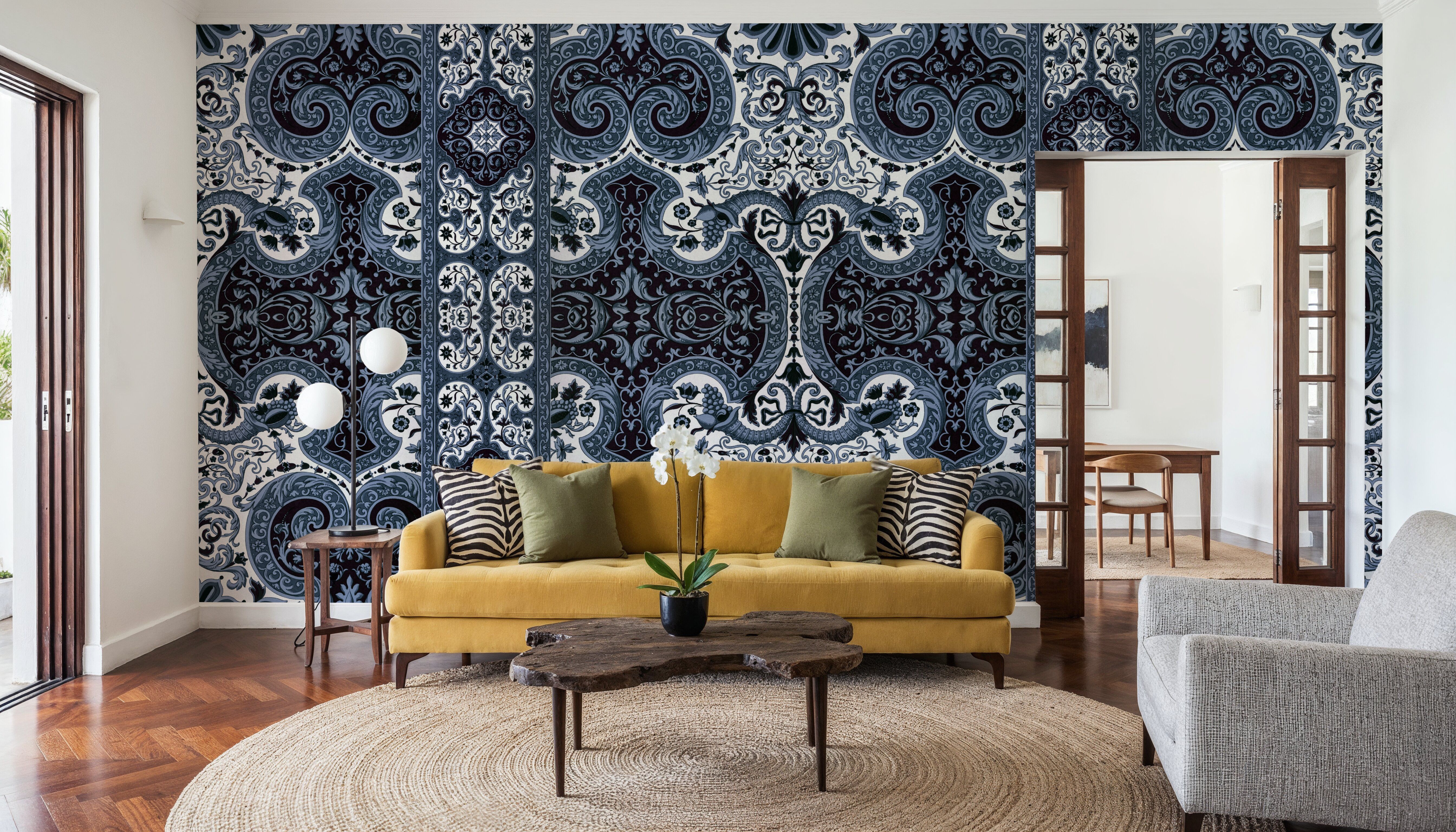 Golden Versailles, French Blue