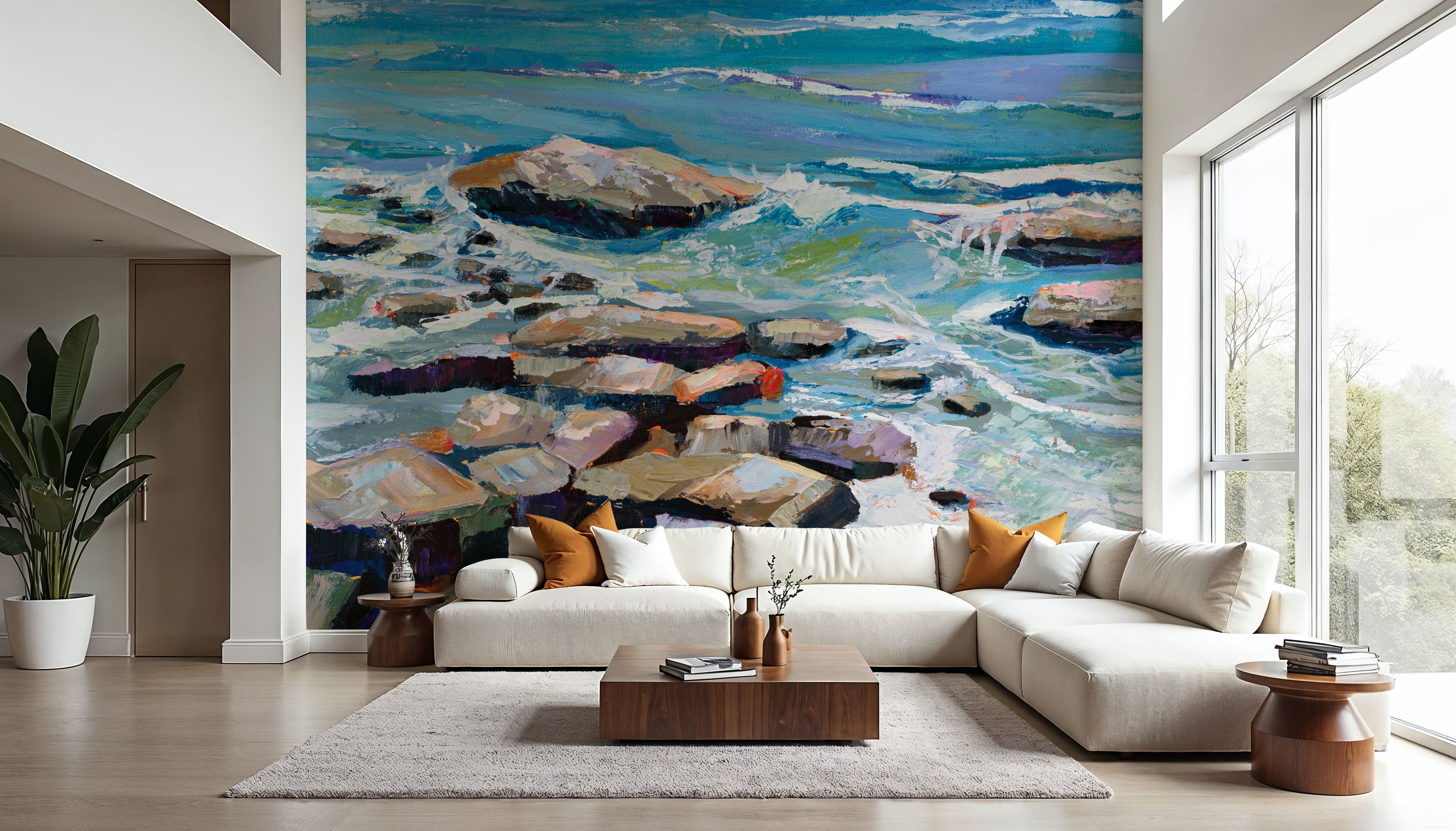 Stepping Stones, Papel pintado