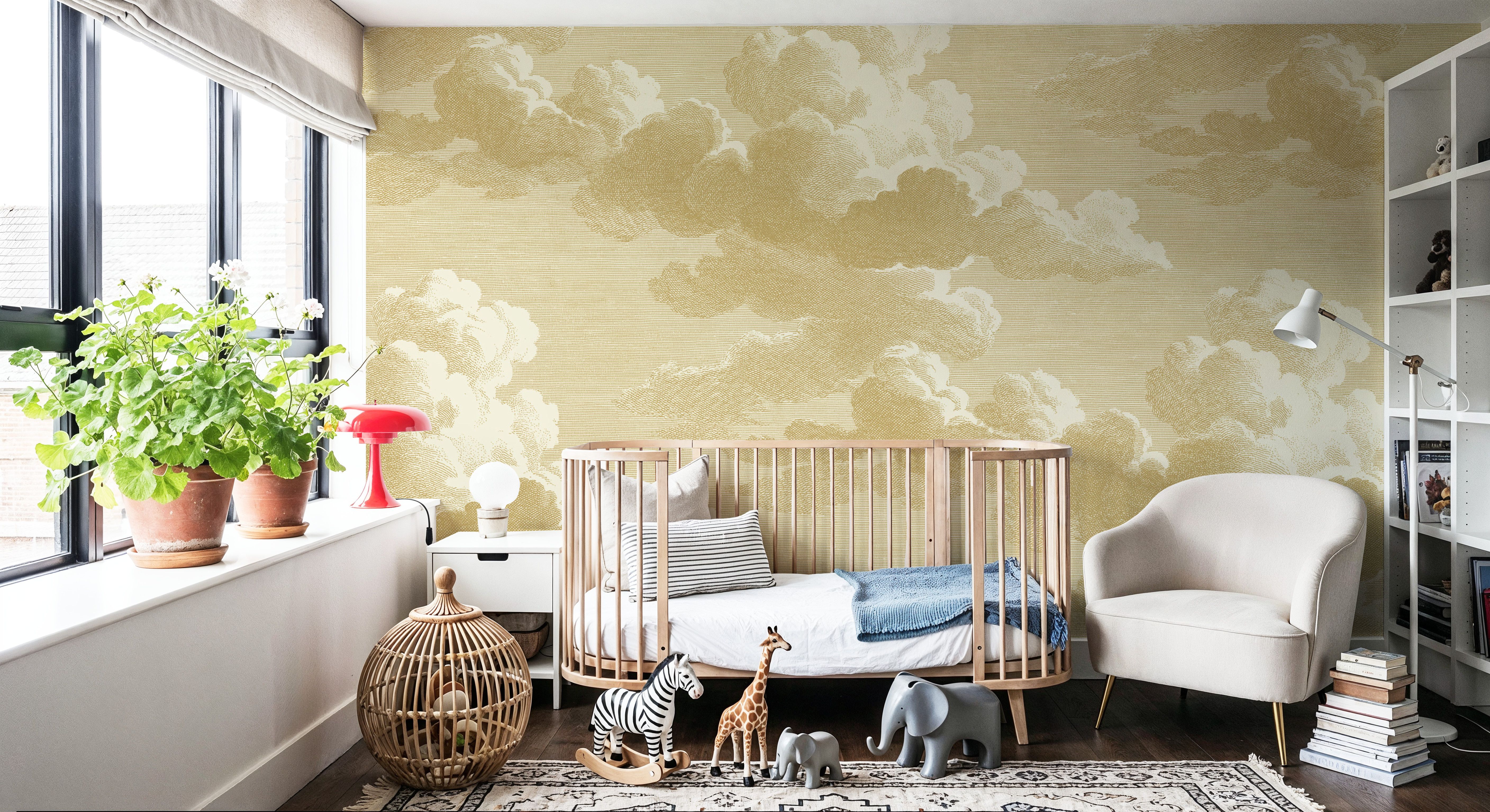 Intaglio Clouds, Butter Yellow