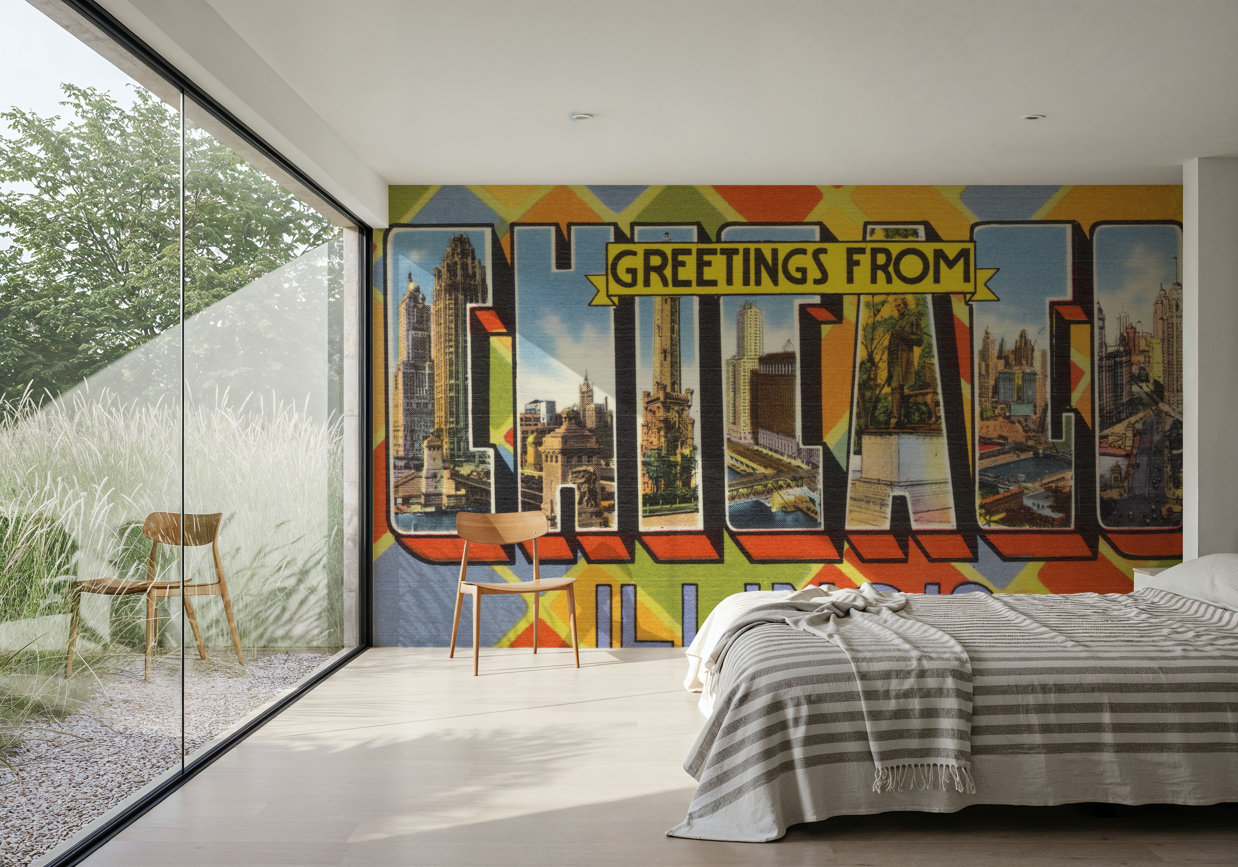 Greetings from Chicago - Screenprint Postcard