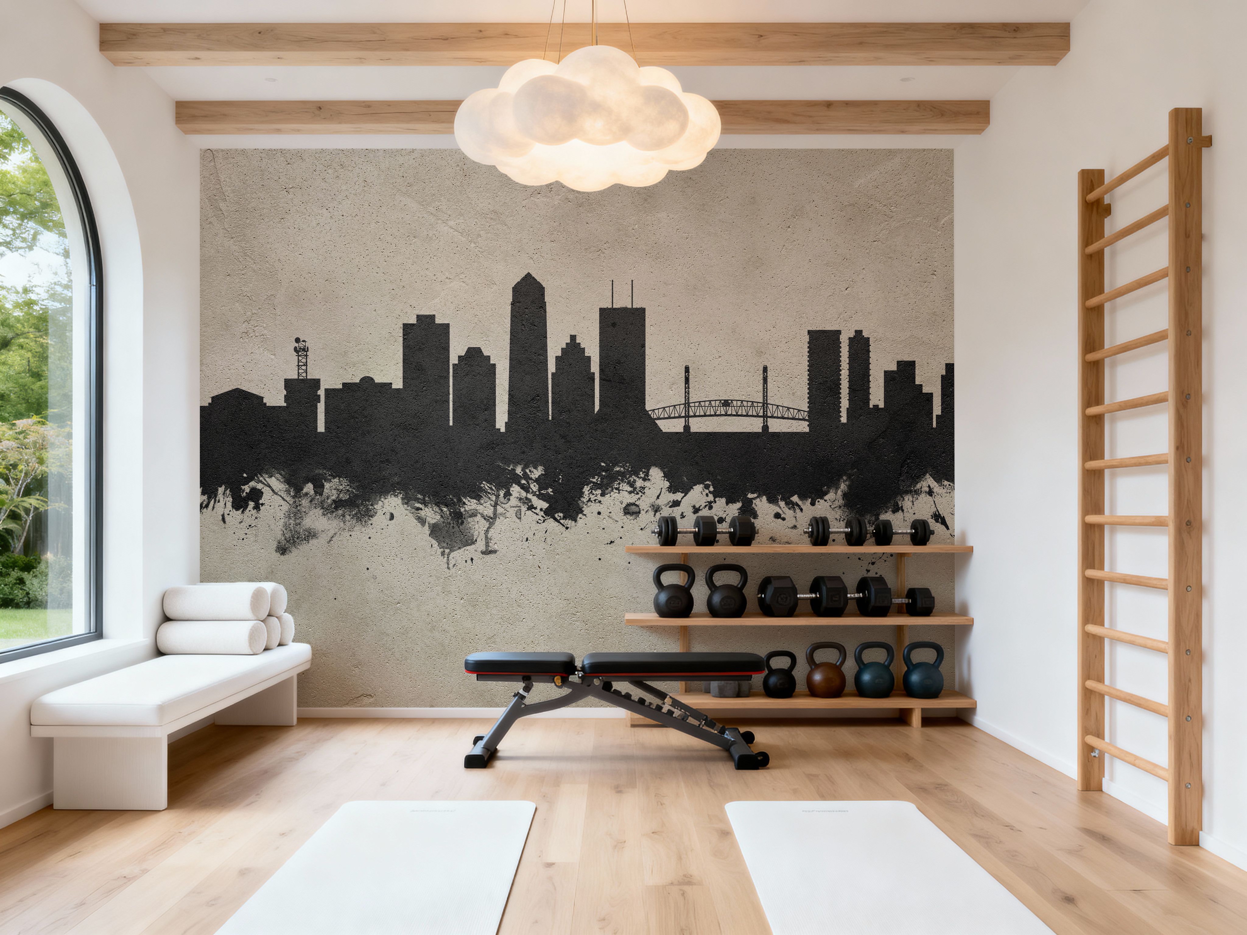 Jacksonville Florida Skyline Concrete, Wallpaper