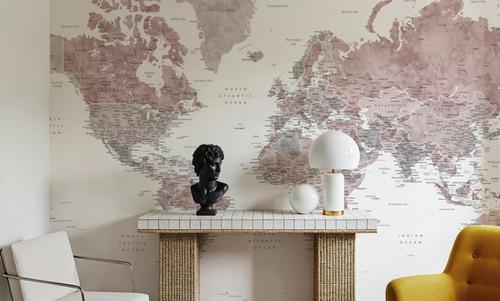 World Map Cities - Piper