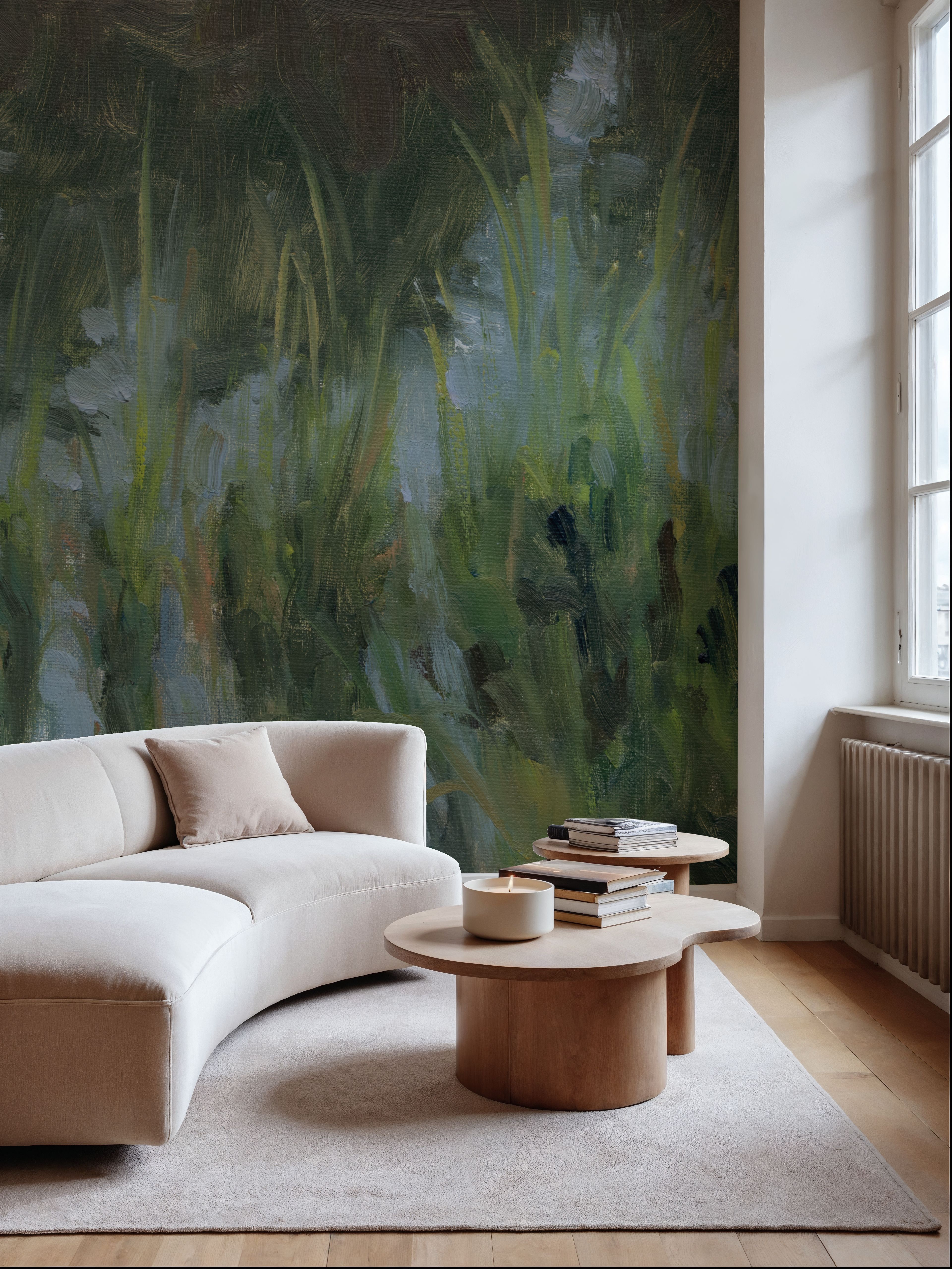 Marsh Reeds Reflecting