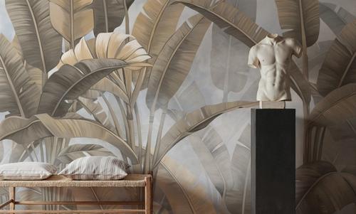 Banana Palms, Beige