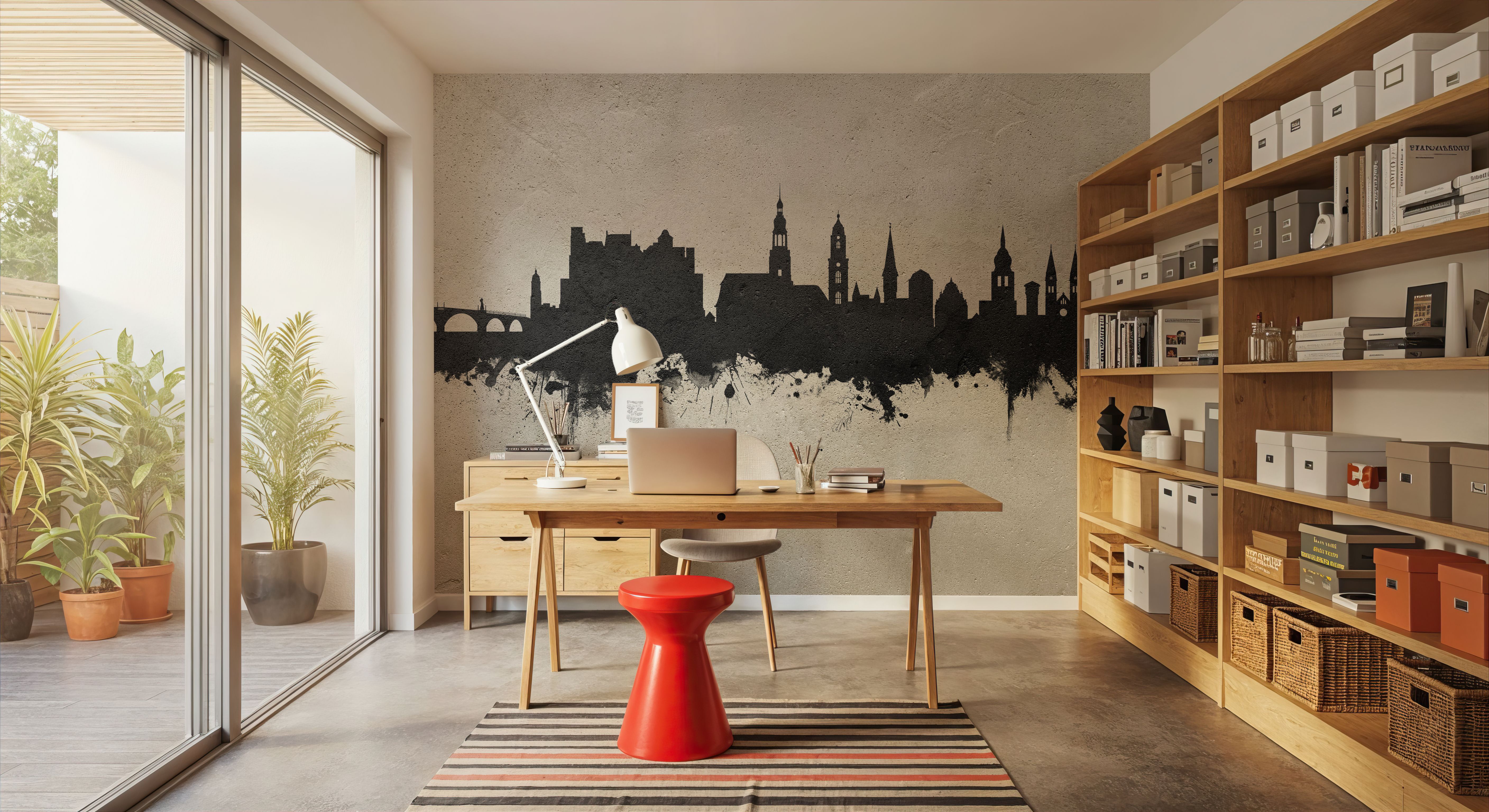 Heidelberg Germany Skyline Concrete, Wallpaper