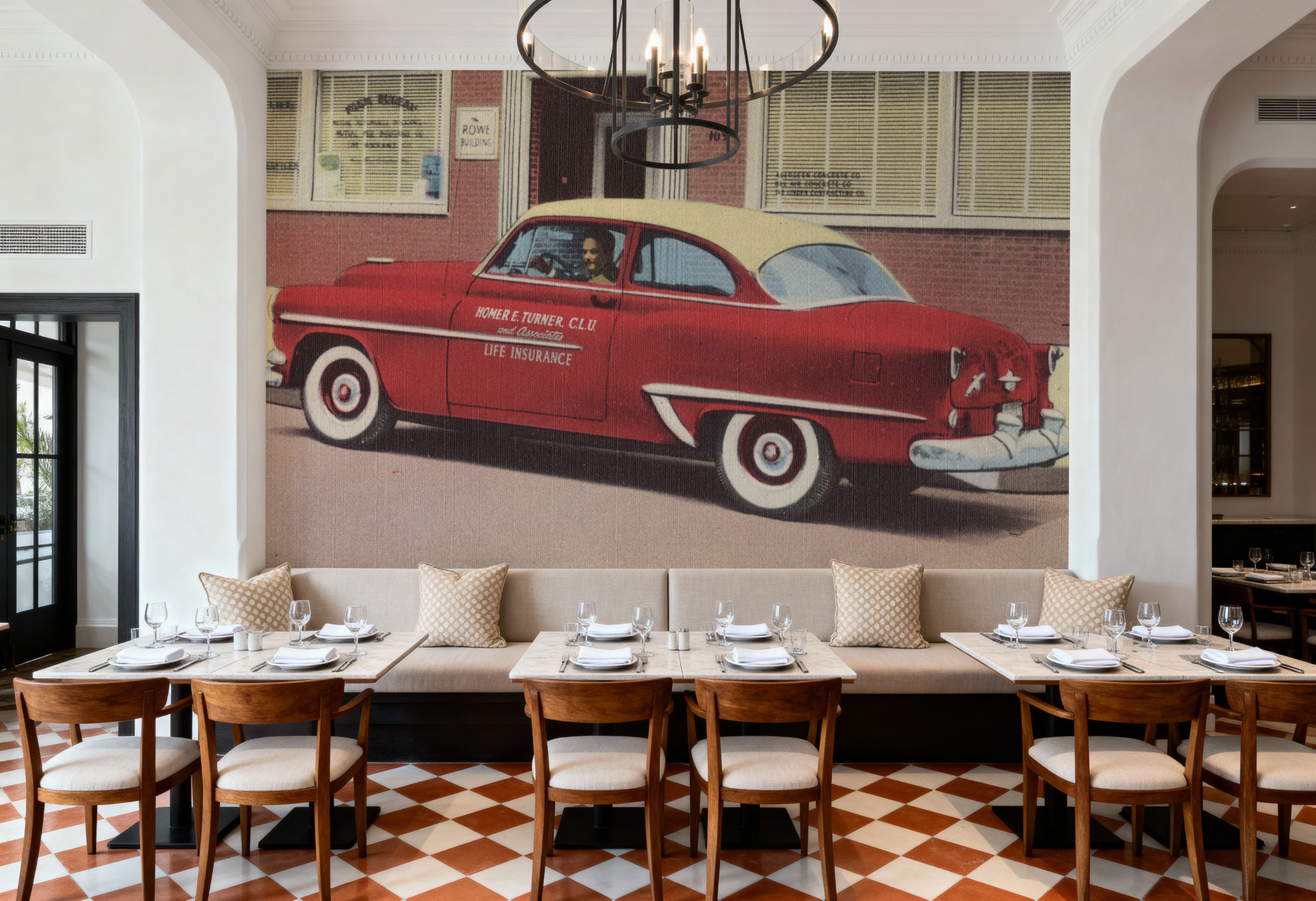 Greetings from your Life Insurance - Screenprint Postcard, Wallpaper