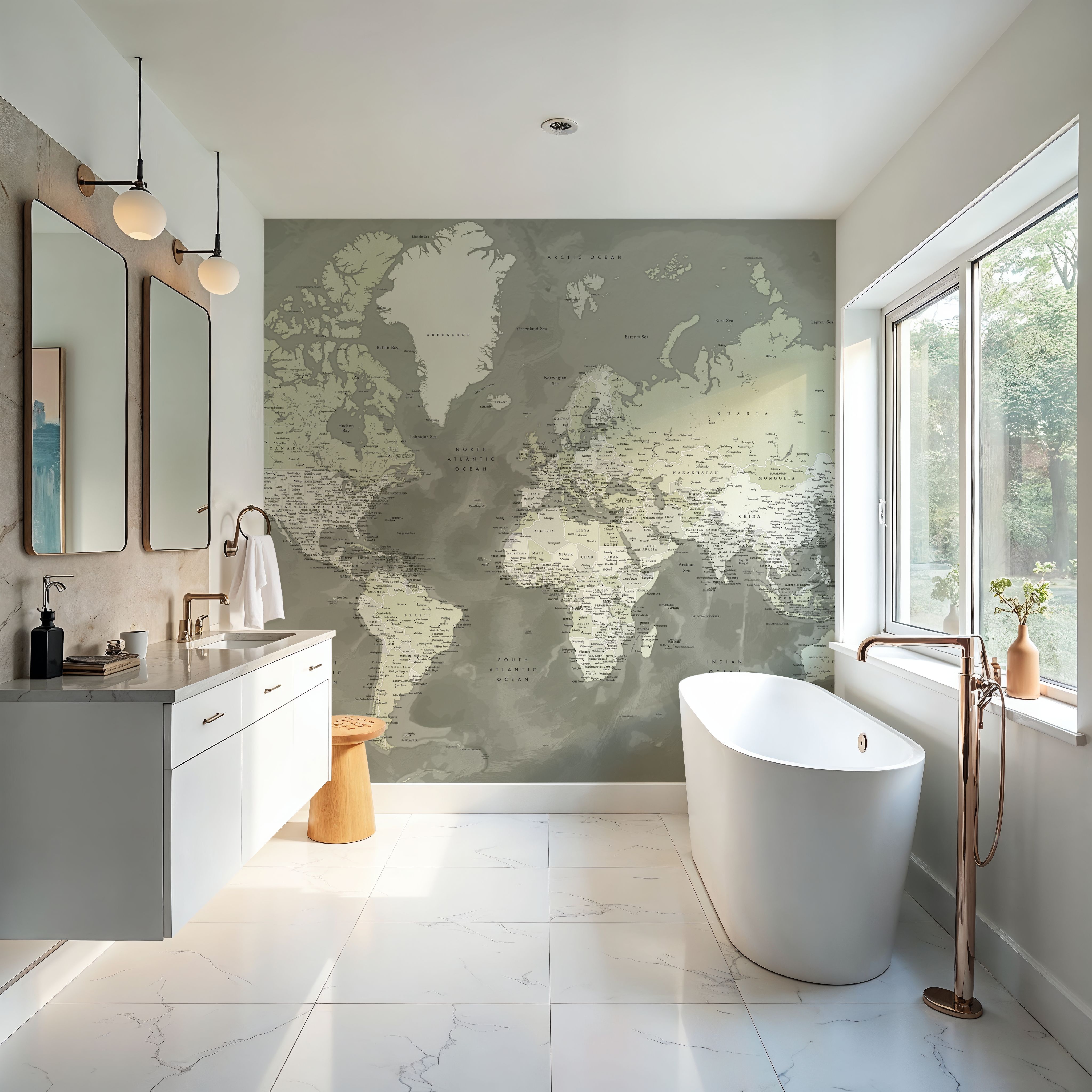 World Map Cities - Faolan