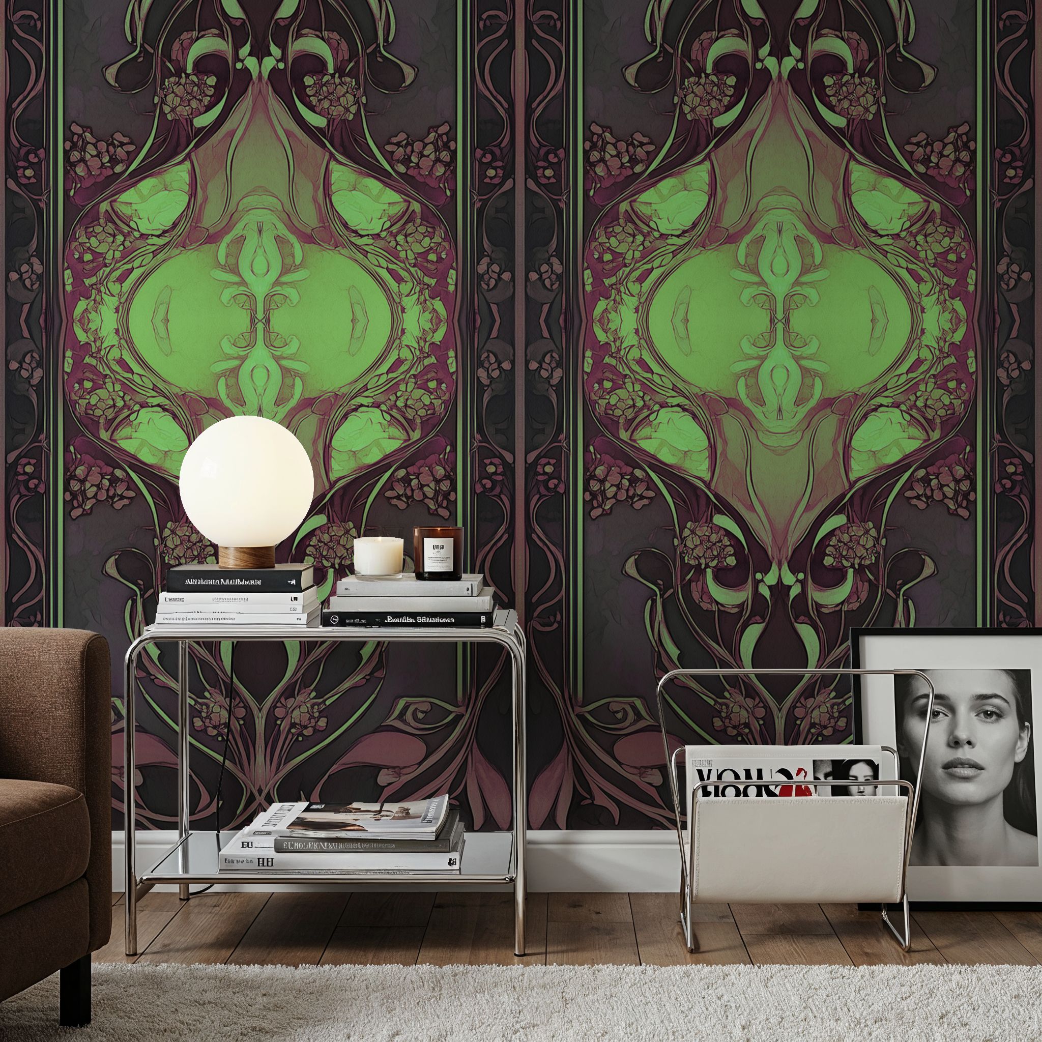 Art Noveau I Pinkgreen