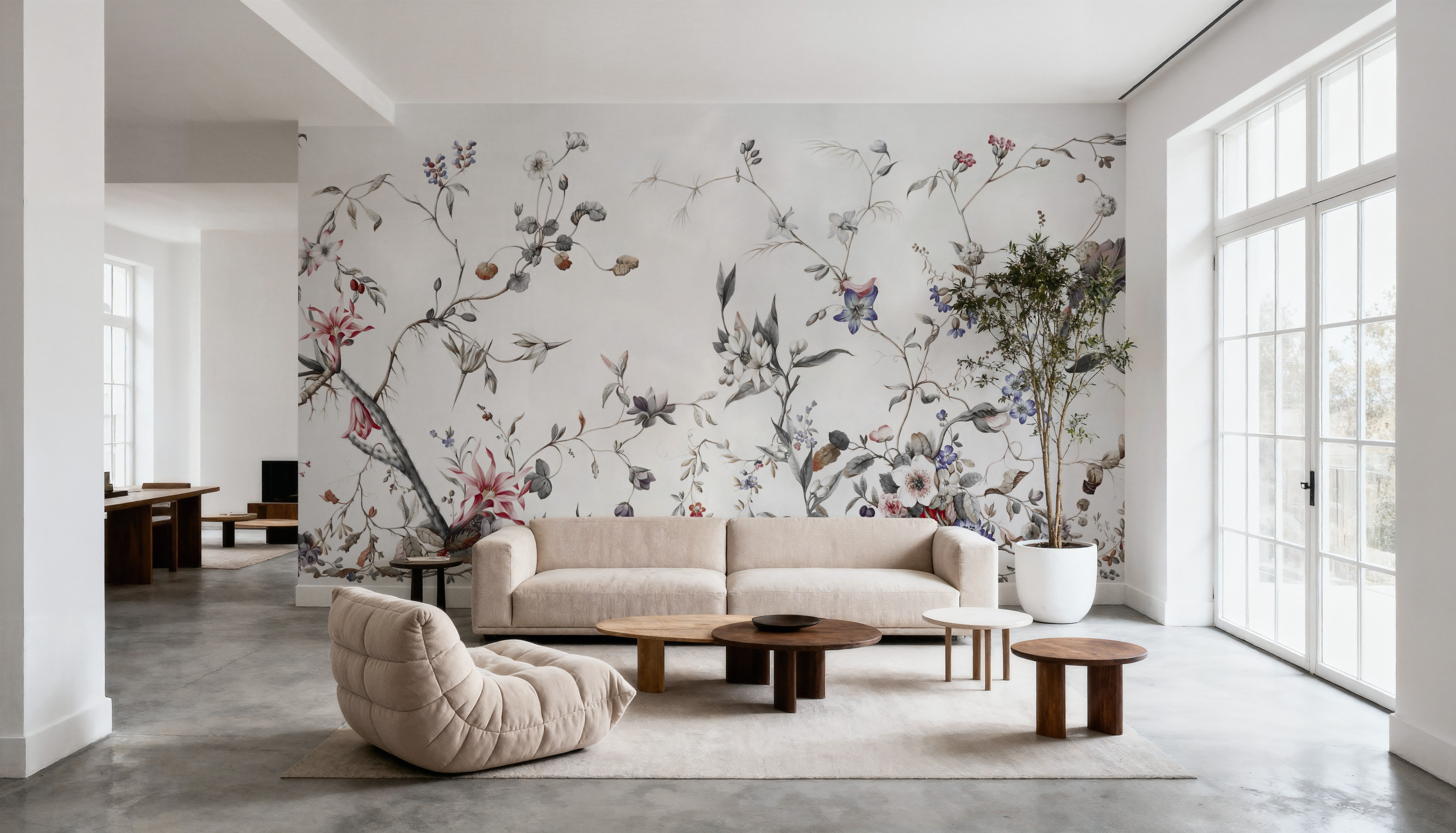 My Floral Abode, Gray