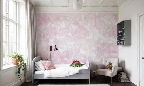 Herbals and Butterflies Double Silhouette Pink