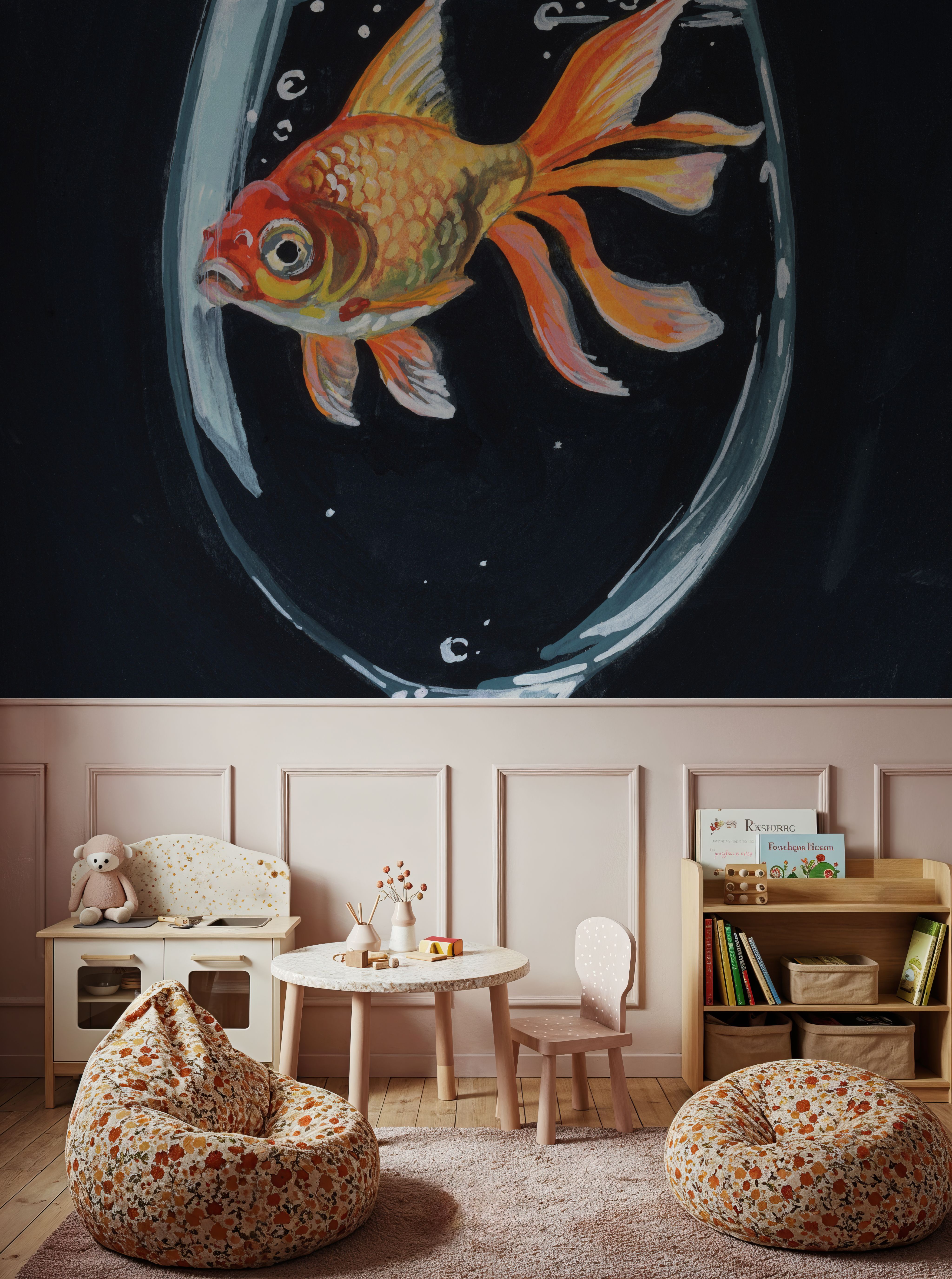 Goldfish In Wine Glass