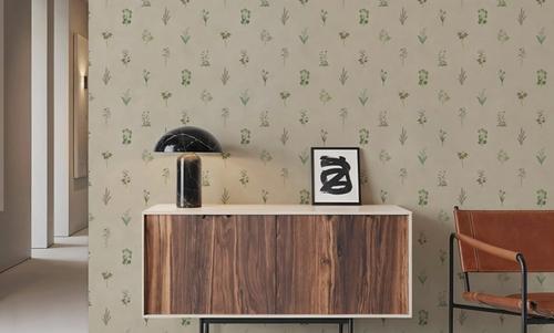 Nordic Flora Ivory, Light Beige
