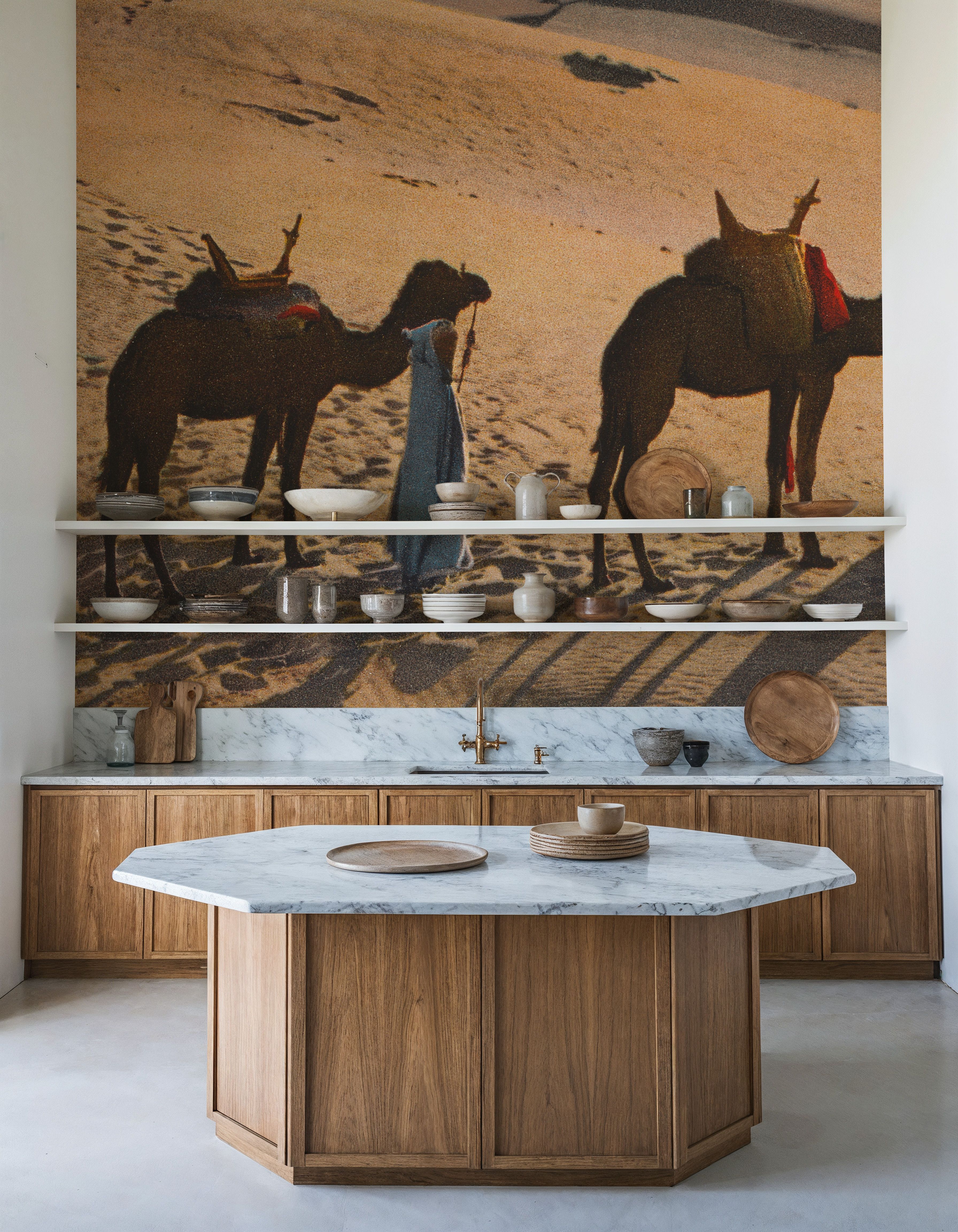 Desert Crossing Postcard - Screenprint