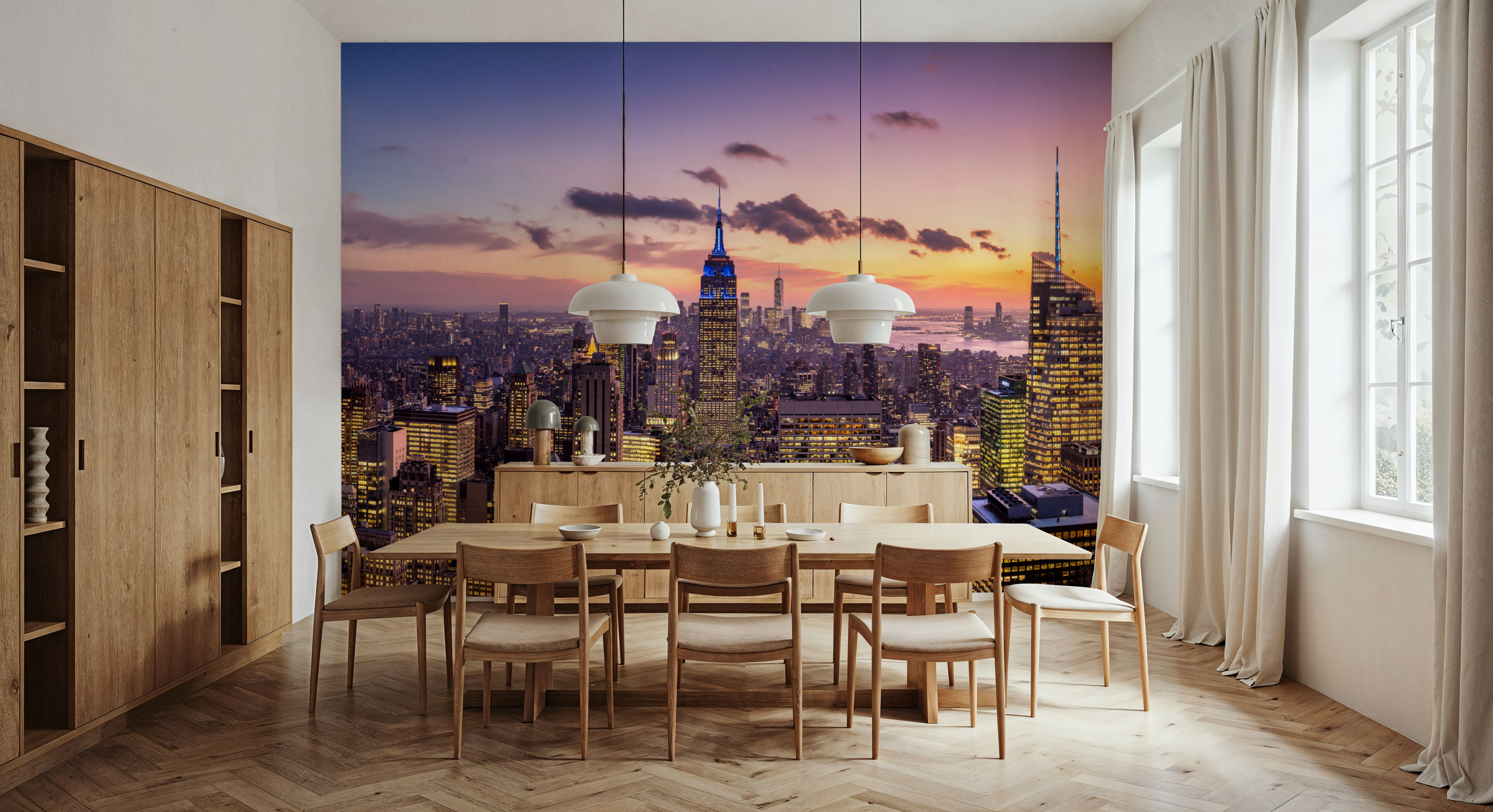 Manhattan Skyline Sunset