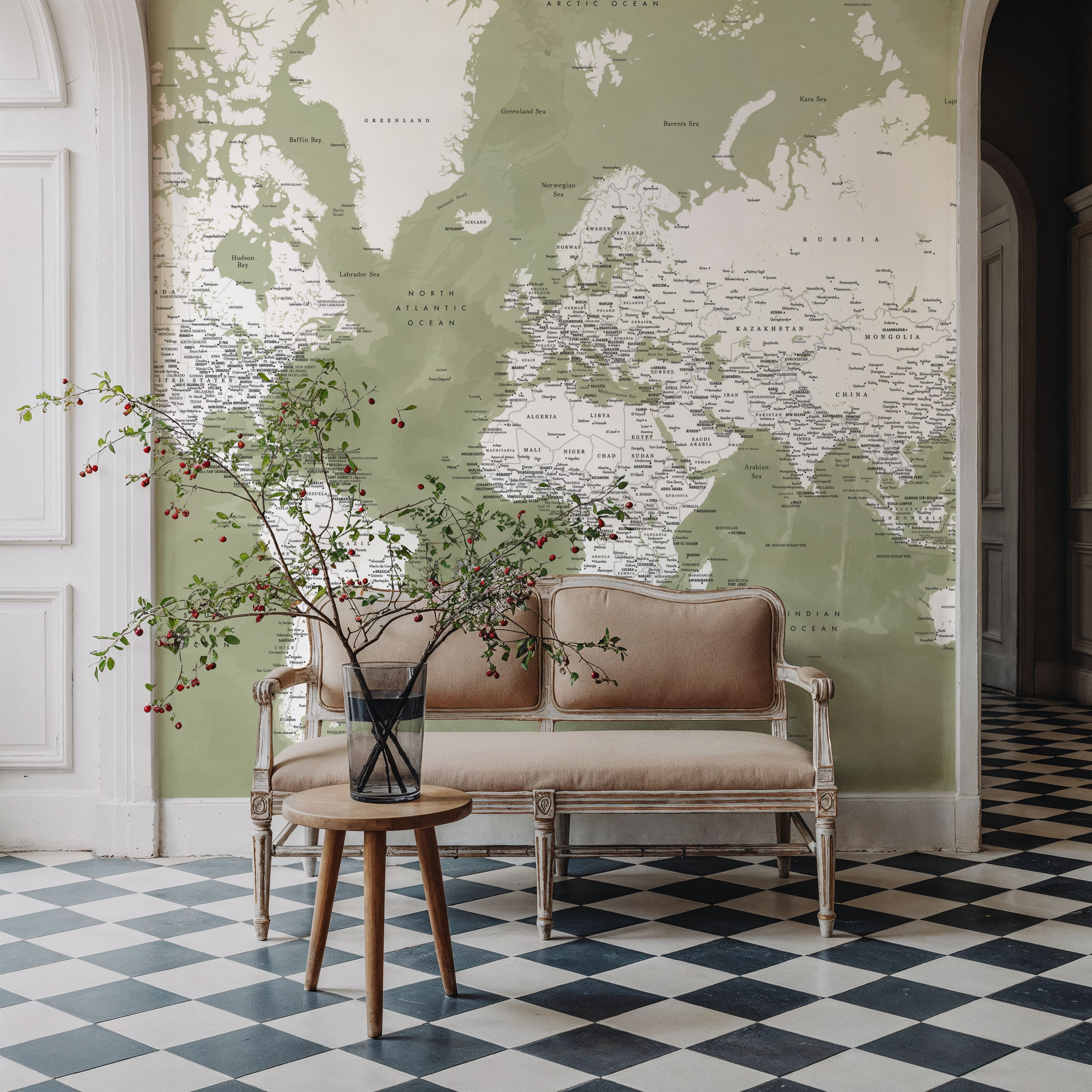 World Map Cities - Pacheco