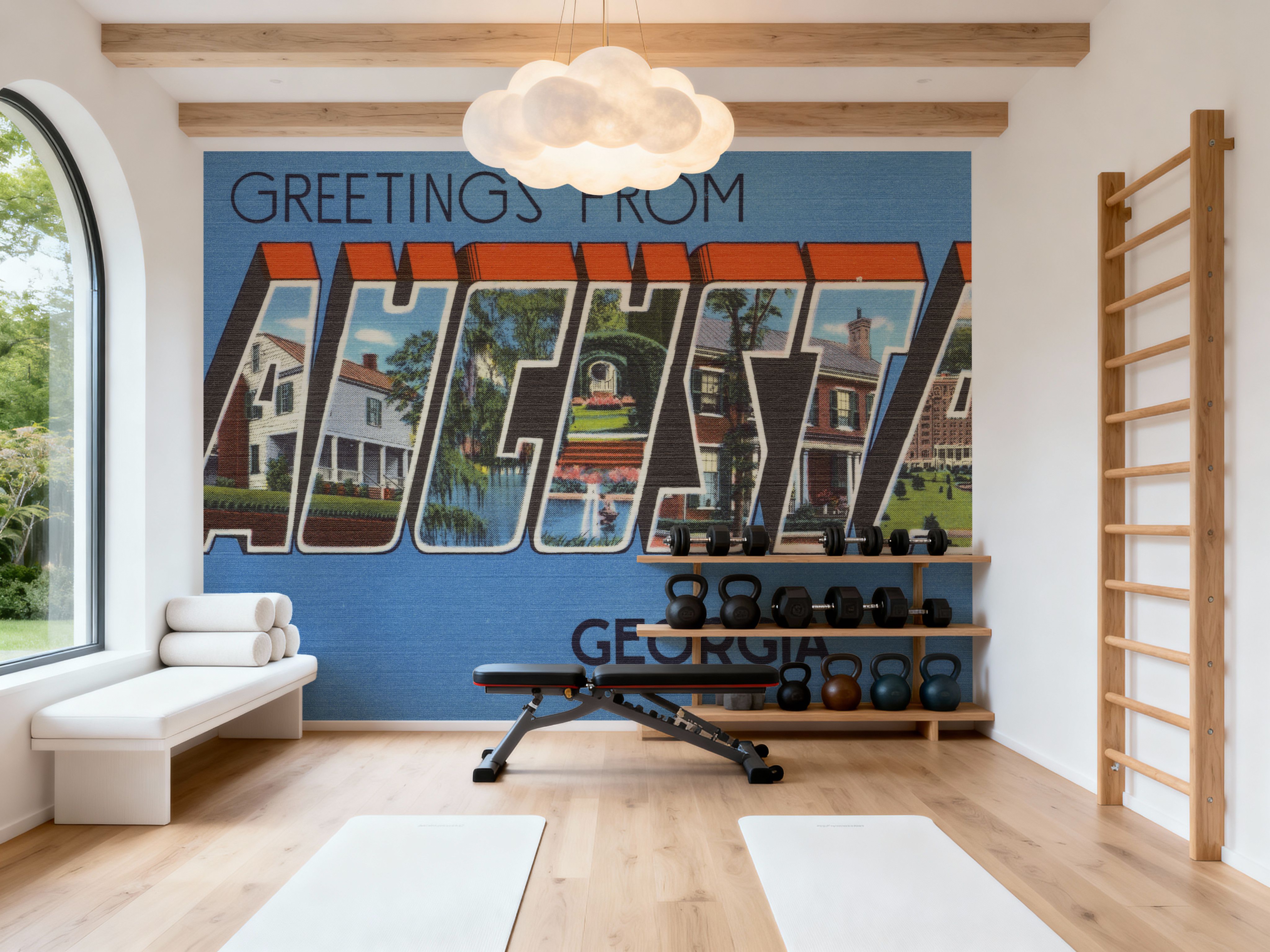 Greetings from Augusta - Screenprint Postcard