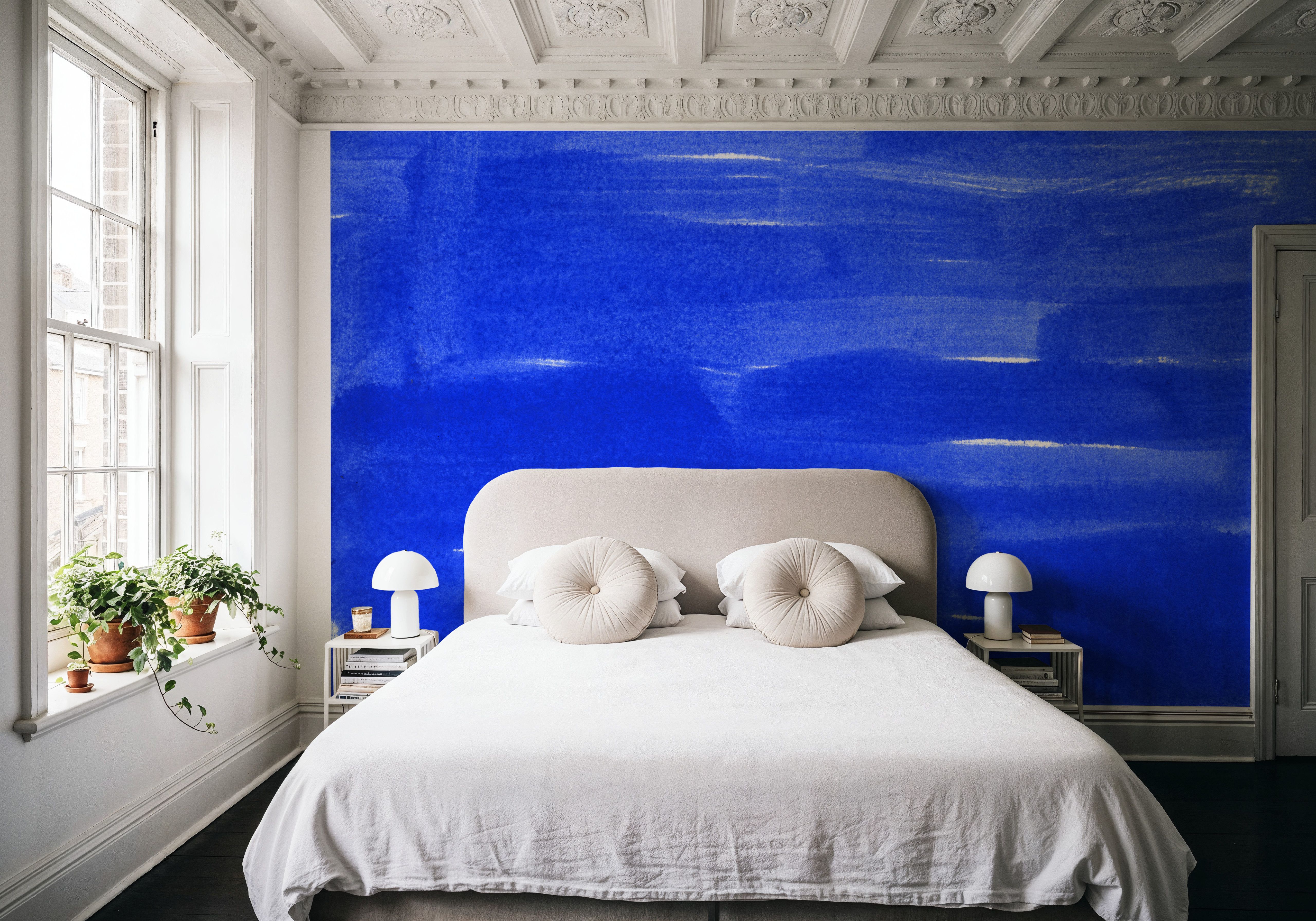 Denim Cloud Strokes, Wallpaper